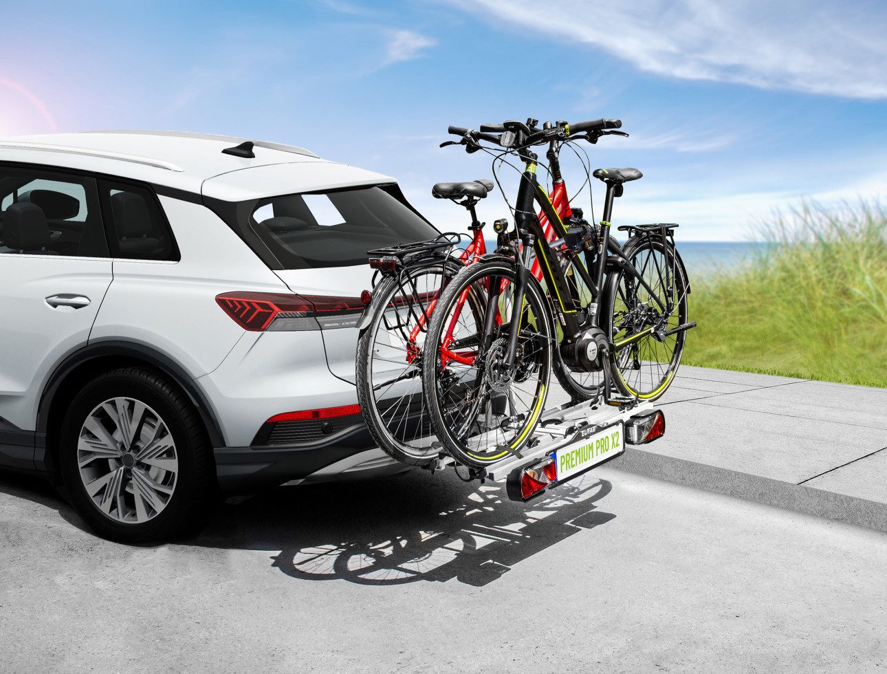EUFAB Heckfahrradträger EUFAB Fahrradheckträger PREMIUM PRO X2 für 2
