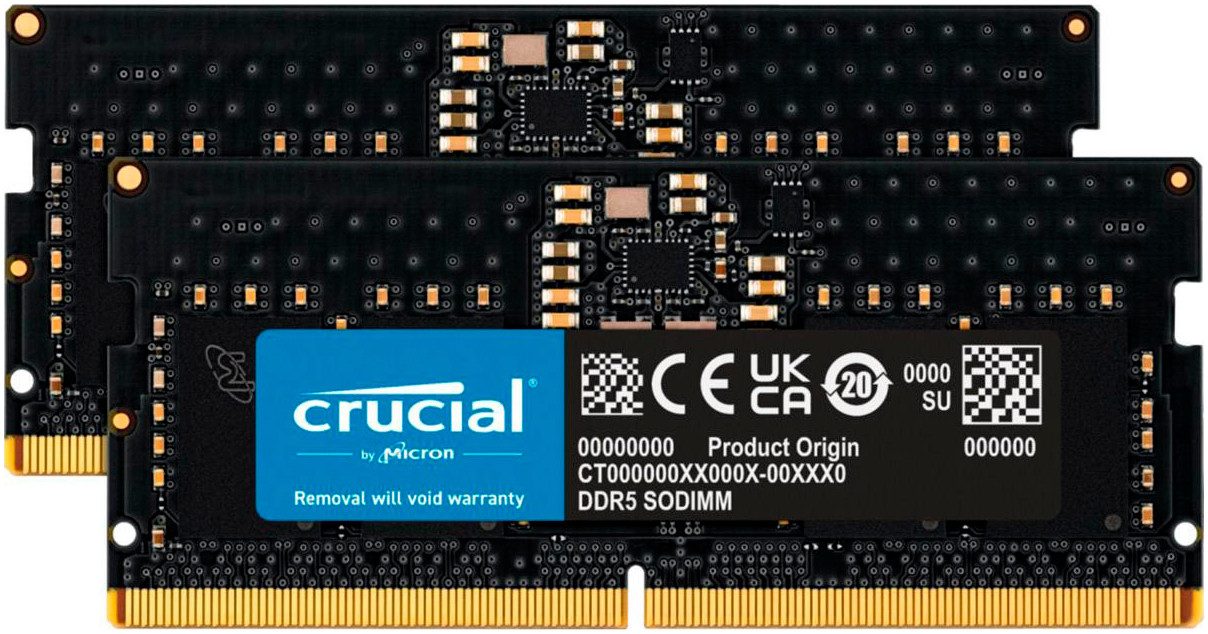 DDR5-5600 24GB (2x 12 GB) SODIMM CL46 (24Gbit) Laptop-Arbeitsspeicher