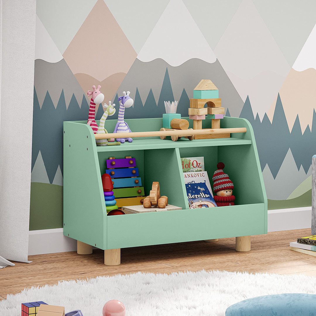 Bellabino Kinderregal Belly, Spielzeugregal mintgrün, 2 günstig online kaufen
