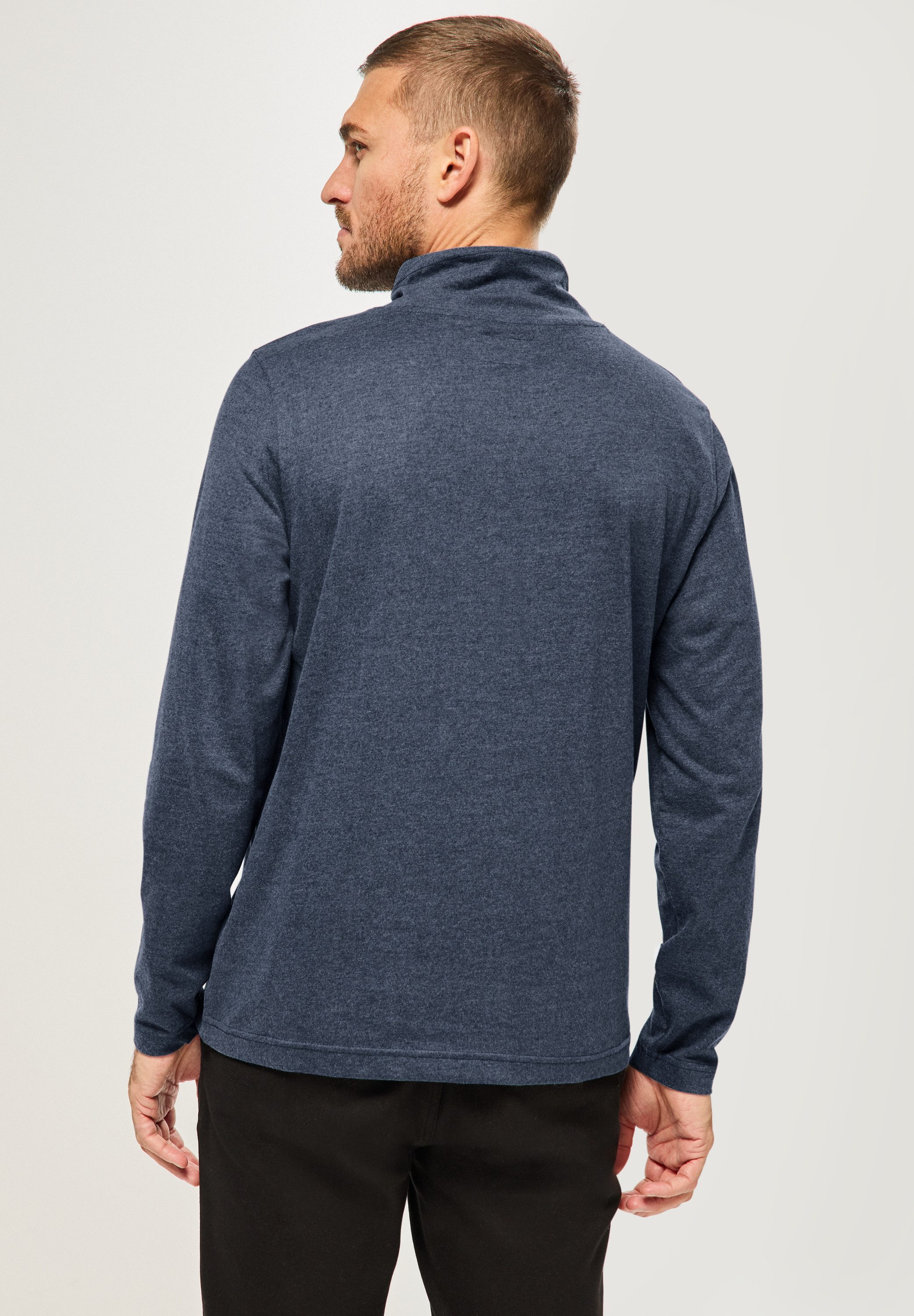 STREET ONE MEN Langarmshirt mit Tunnelzugband günstig online kaufen