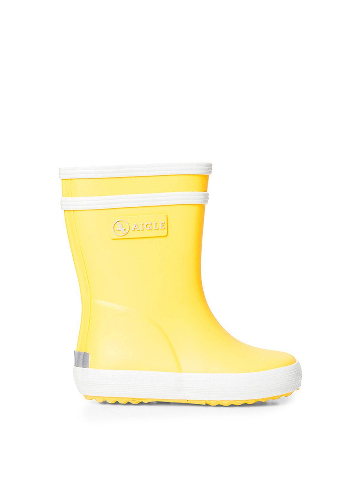 Gummistiefel Jaune gelb/weiß Aigle Aigle Baby-Flac New