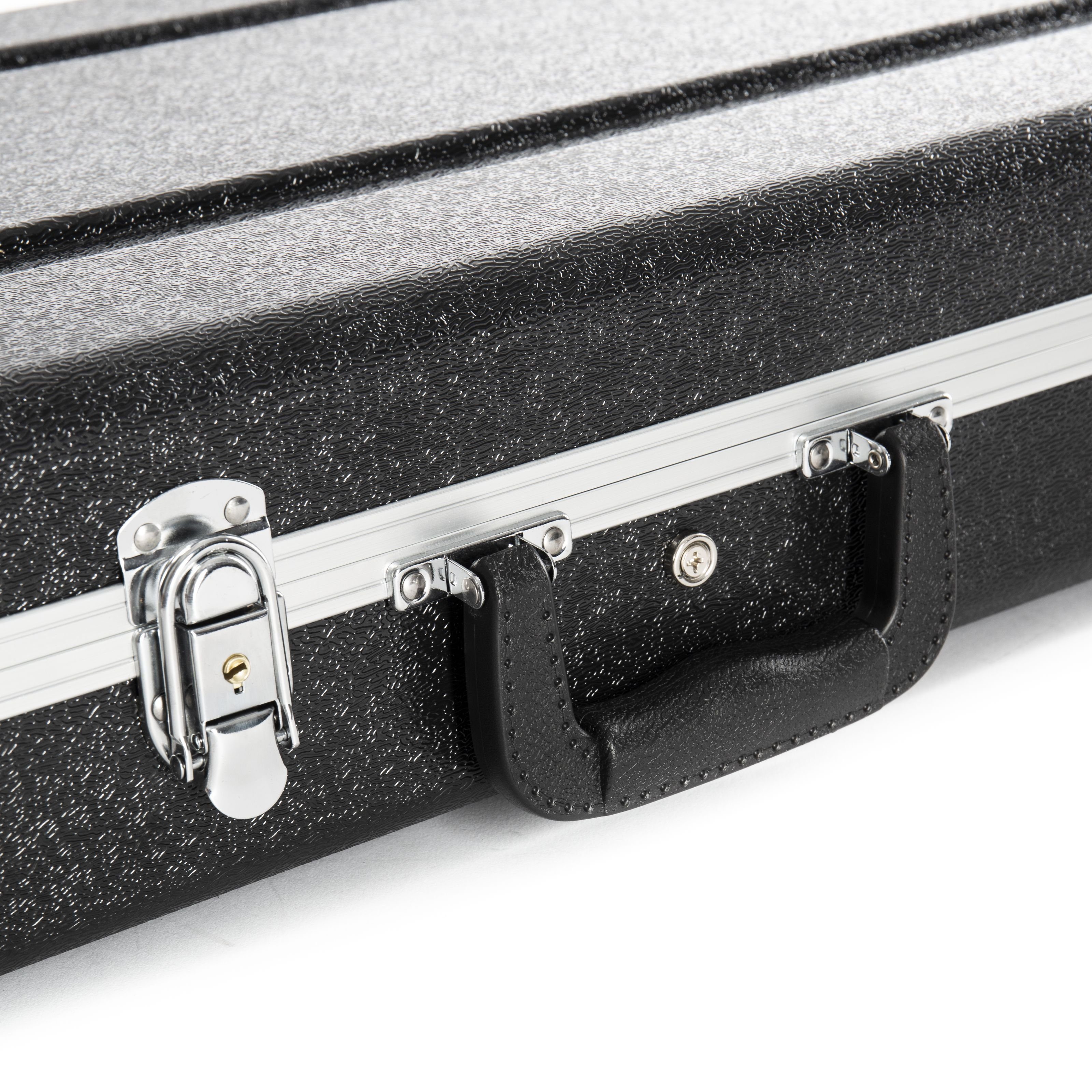 FAME E-Gitarren-Koffer, Deluxe ABS E-Gitarrenkoffer, Robust, Abschließbar