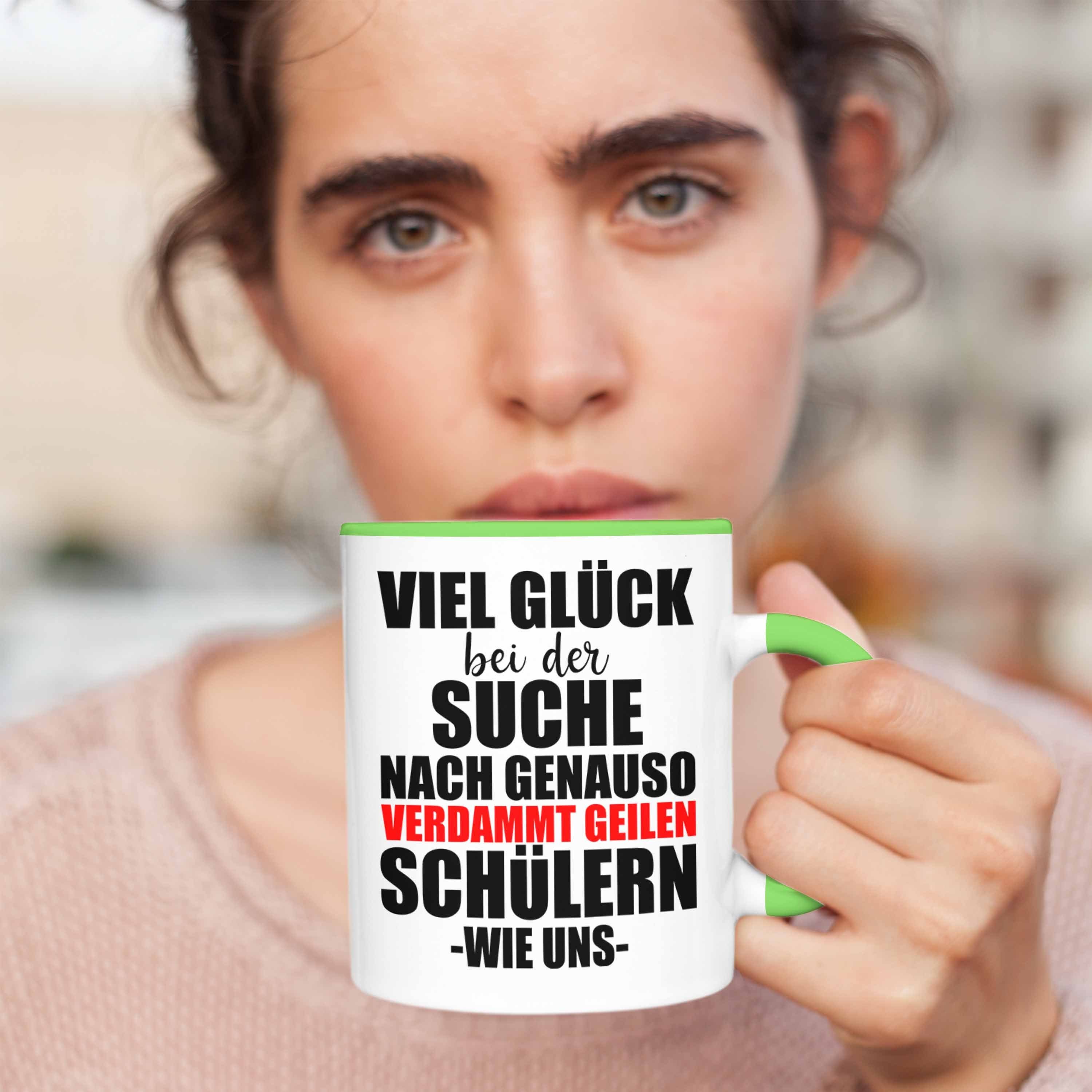 Tasse Abschied Trendation Tasse Abschiedsgeschenk von Lehrer Trendation Grün - Lehrerin Schülern