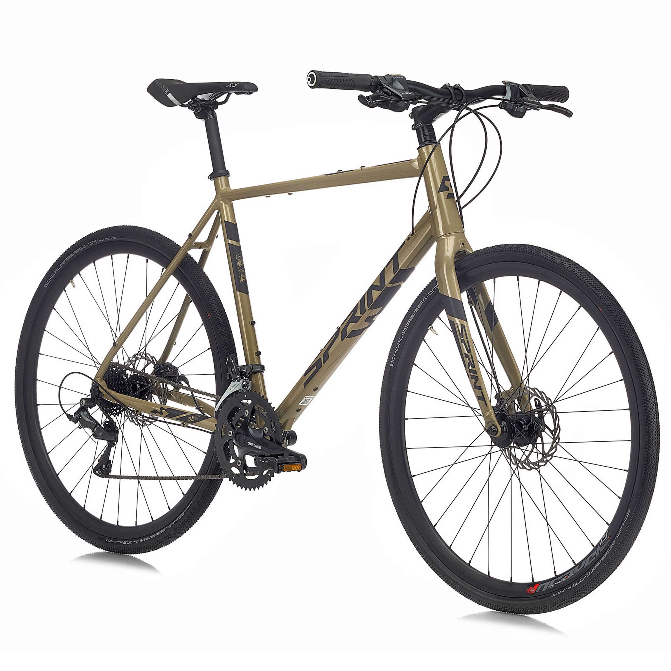 Airtracks Gravelbike 28 Zoll Herren Gravel Bike WHISPER PLUS Fahrrad 2x8 Gang, 16 Gang Shimano Claris RD-R2000 Schaltwerk, Kettenschaltung, (Beige), High End Gravel Fahrrad - Rahmenhöhen 52 cm 56 cm - Modell 2026