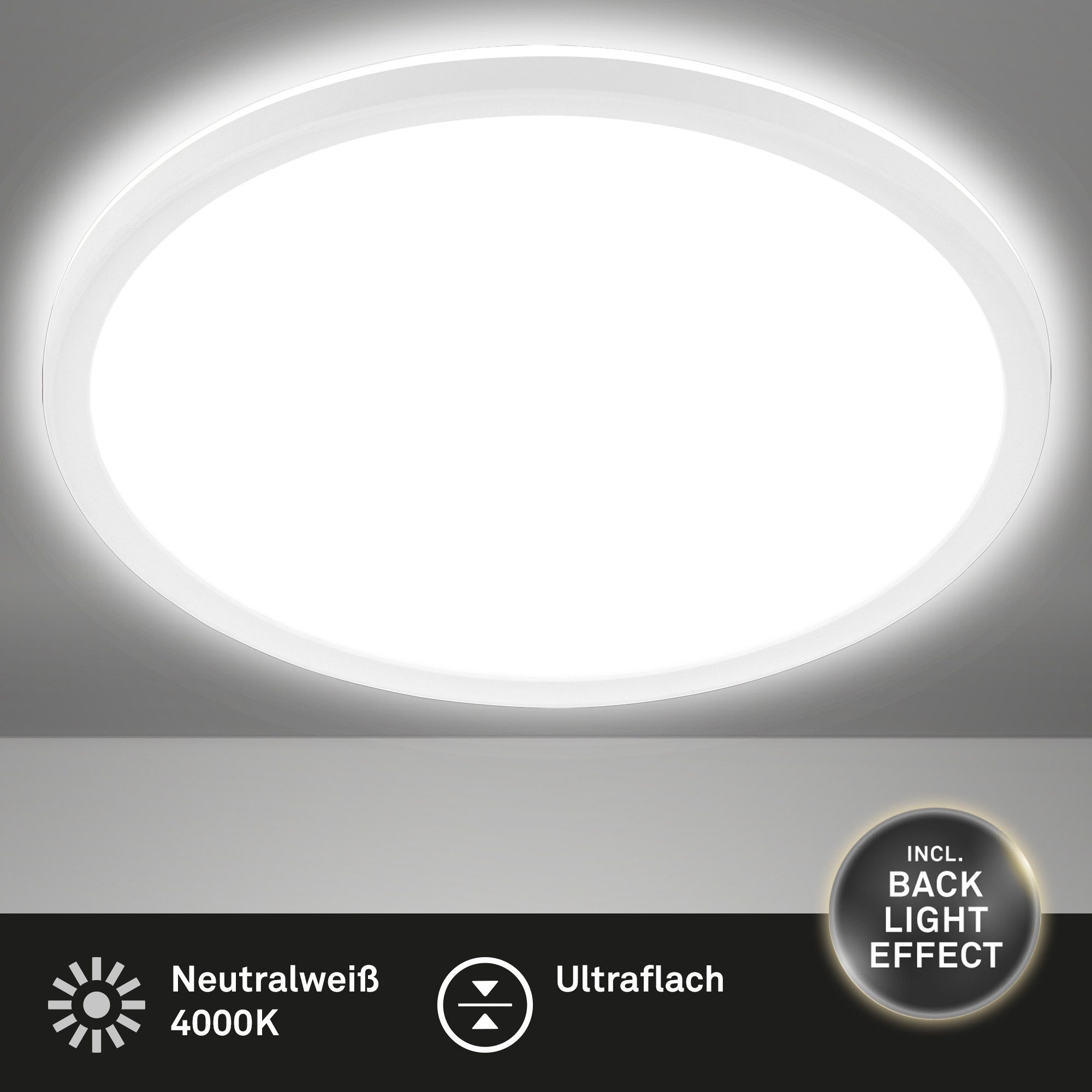Briloner Leuchten Deckenleuchte Panel Slim, LED günstig online kaufen