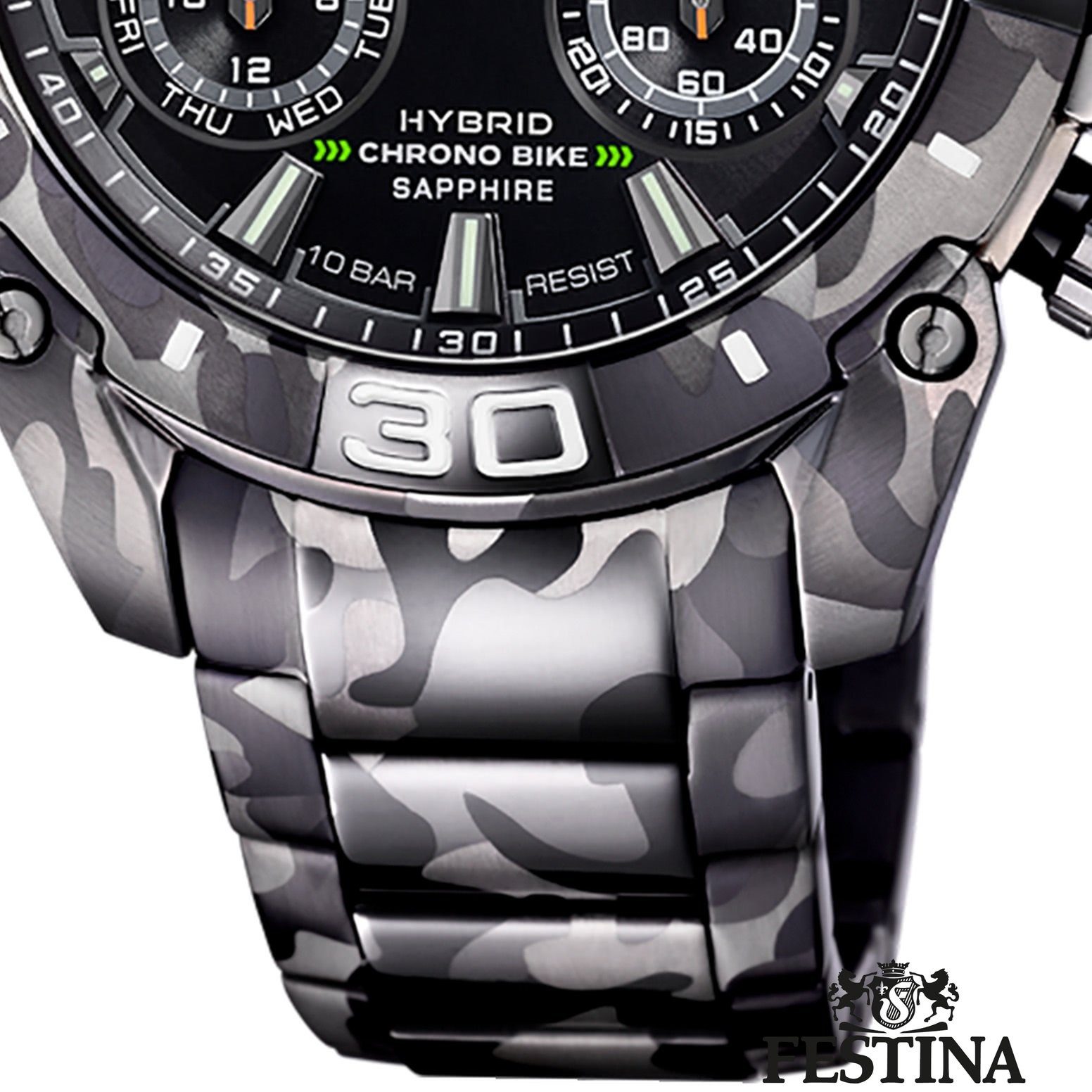 Festina Chronograph Chrono Bike 2021 - Special Edition Connected, F20545/1,  (Set, 2-tlg., mit Wechselband), ideal auch als Geschenk, Boden verschraubt