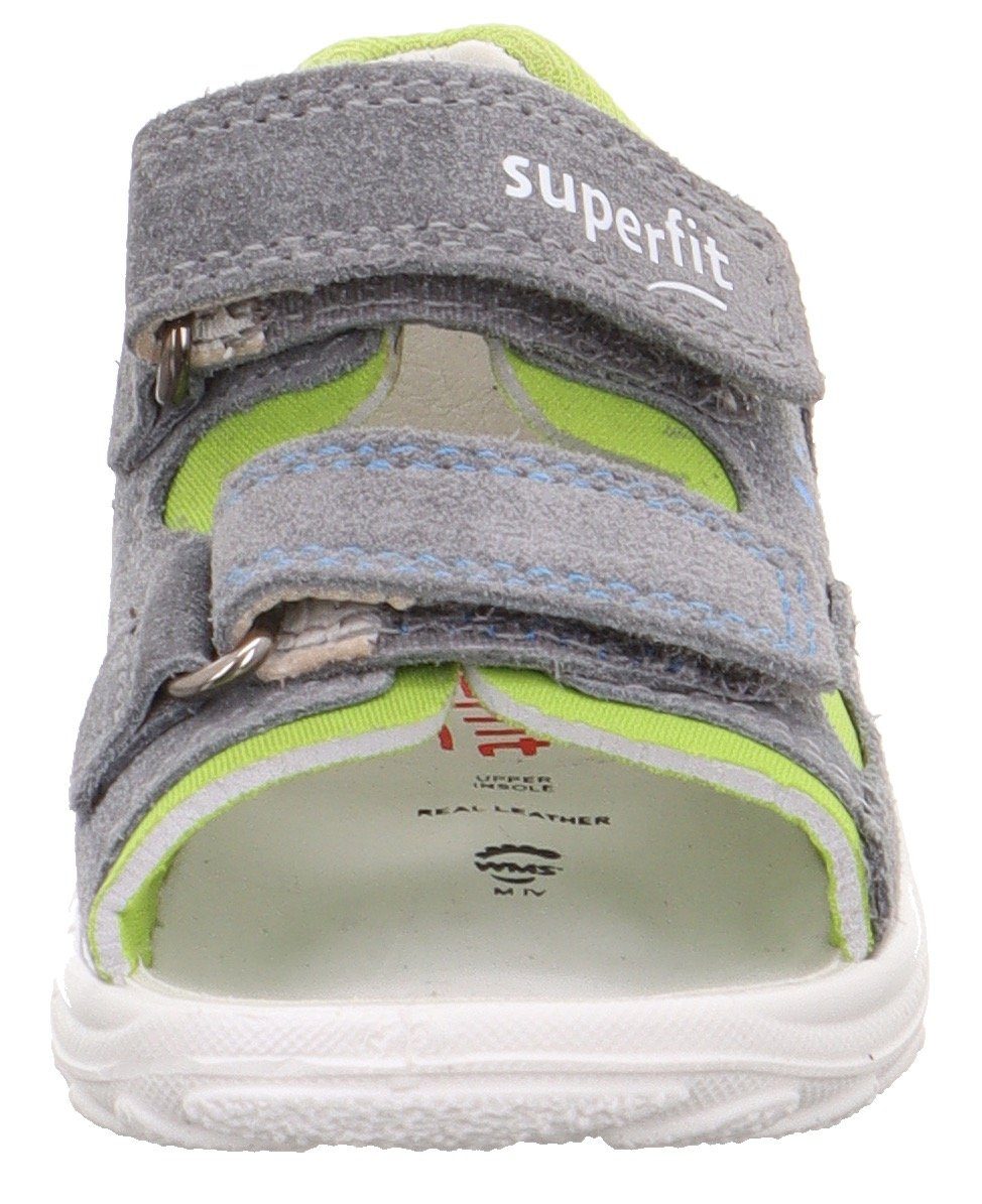 Superfit FLOW WMS: mit grau Sandale sonst Mittel Klettverschluss Kombi