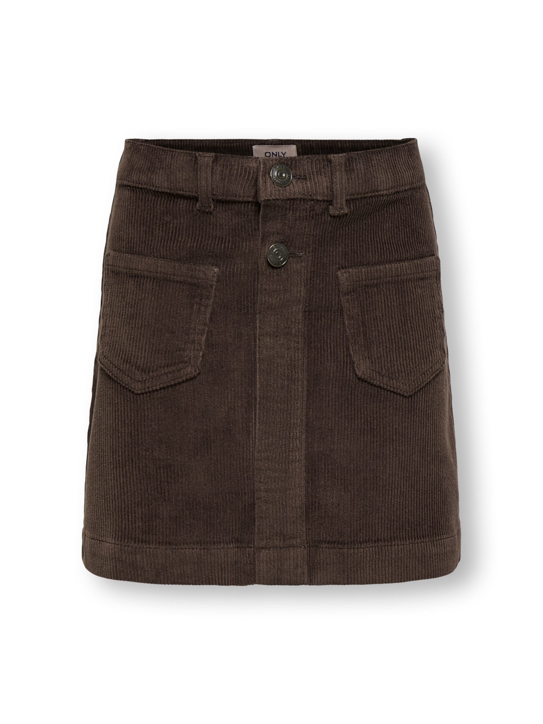ONLY A-Linien-Kleid KOGAMAZING GLOBAL HW CORD SKIRT PNT Gürtelschlaufen