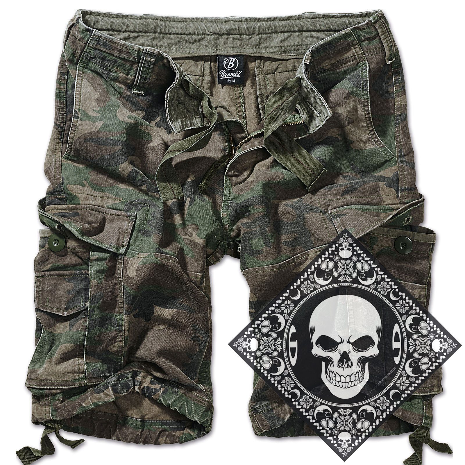 Brandit Cargoshorts Cargo Shorts Robuste kurze Hose schwere Qualität