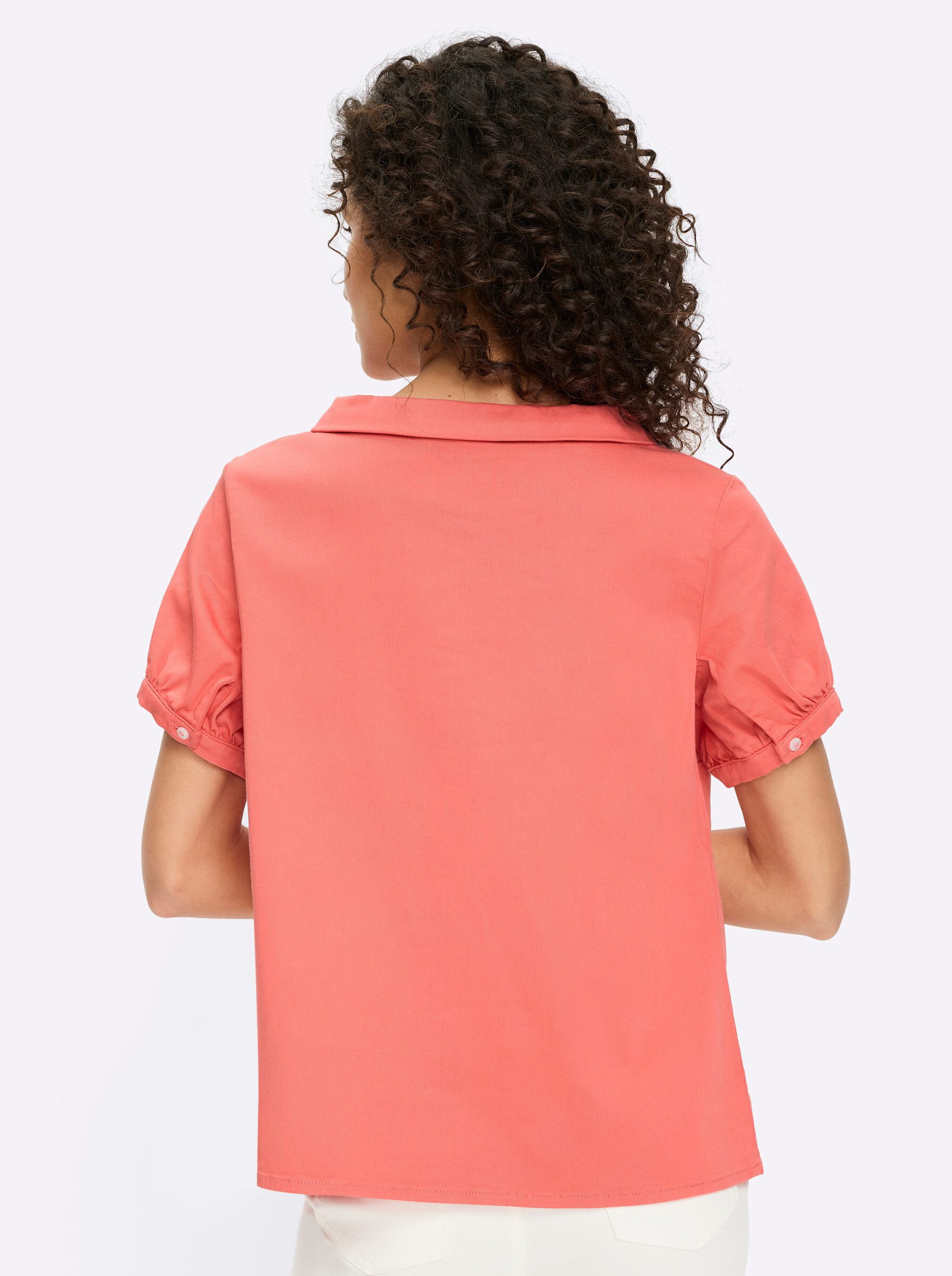 heine Klassische Bluse Bluse Kurzarm