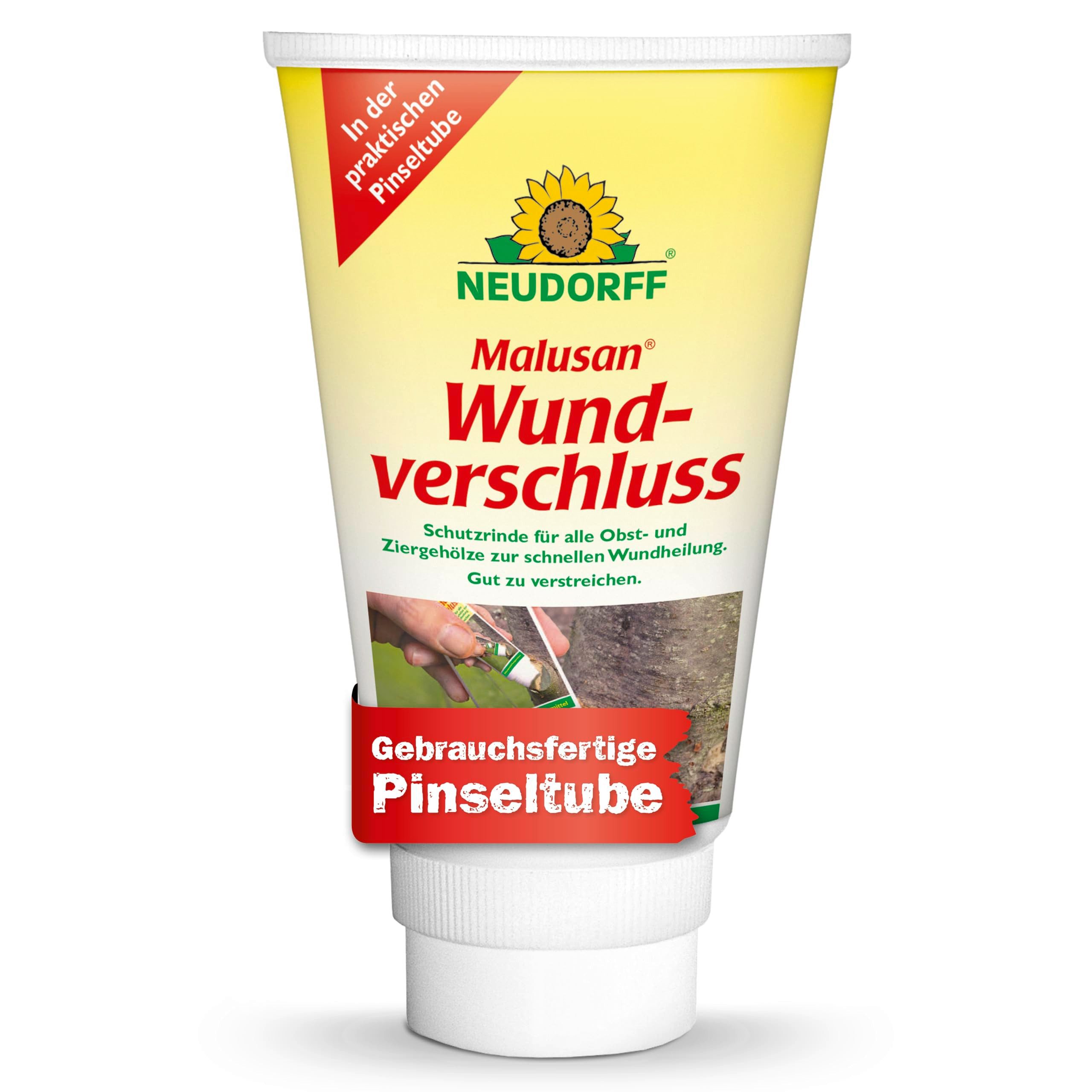 Neudorff Baum-Wundverschluss Malusan Wundverschluss Pinseltube 125 ml, 125 ml, Effektive Wundheilung an Obst- und Ziergehölzen, Schützt vor Keimen und Pilzen, gebrauchsfertig, in praktischer Pinseltube