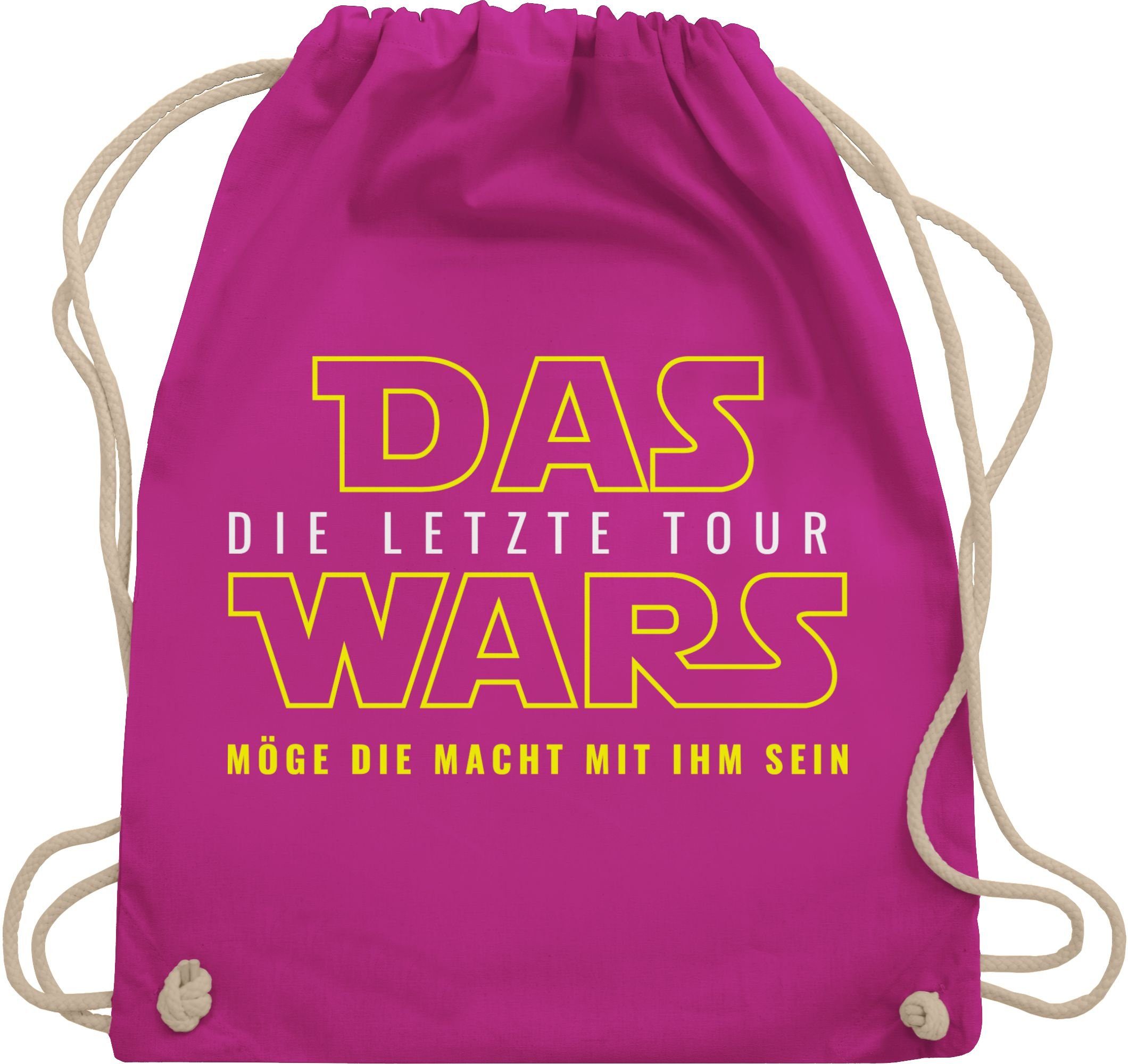 Männer Fuchsia Das Tour, 3 - JGA Wars Turnbeutel Shirtracer Letzte