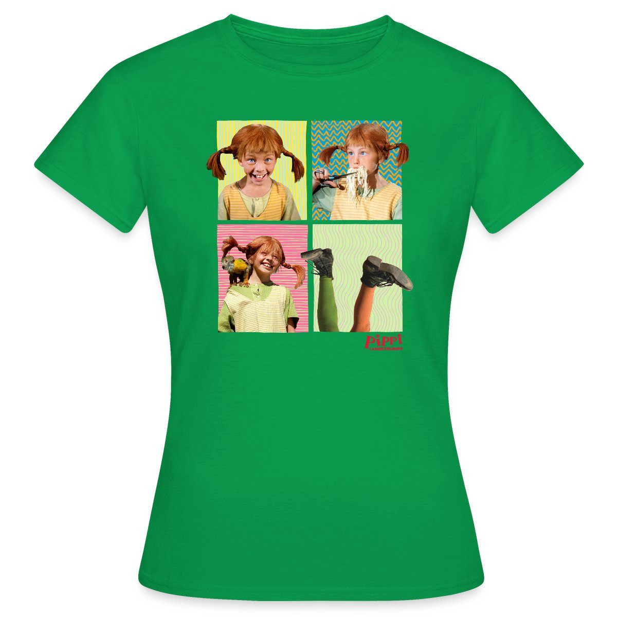 Spreadshirt T-Shirt Pippi Langstrumpf Portraits Von Pippi Frauen T-Shirt (1 günstig online kaufen