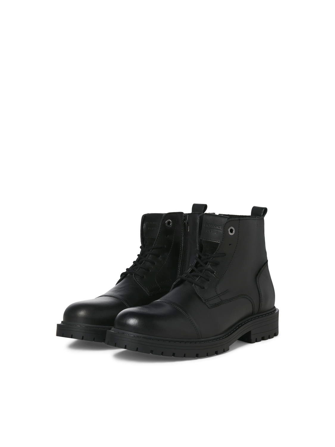 Jack & Jones Jack & Jones Herren Schuhe Leder-Stiefel - JfwTremor Biker-Boots Schnürstiefelette