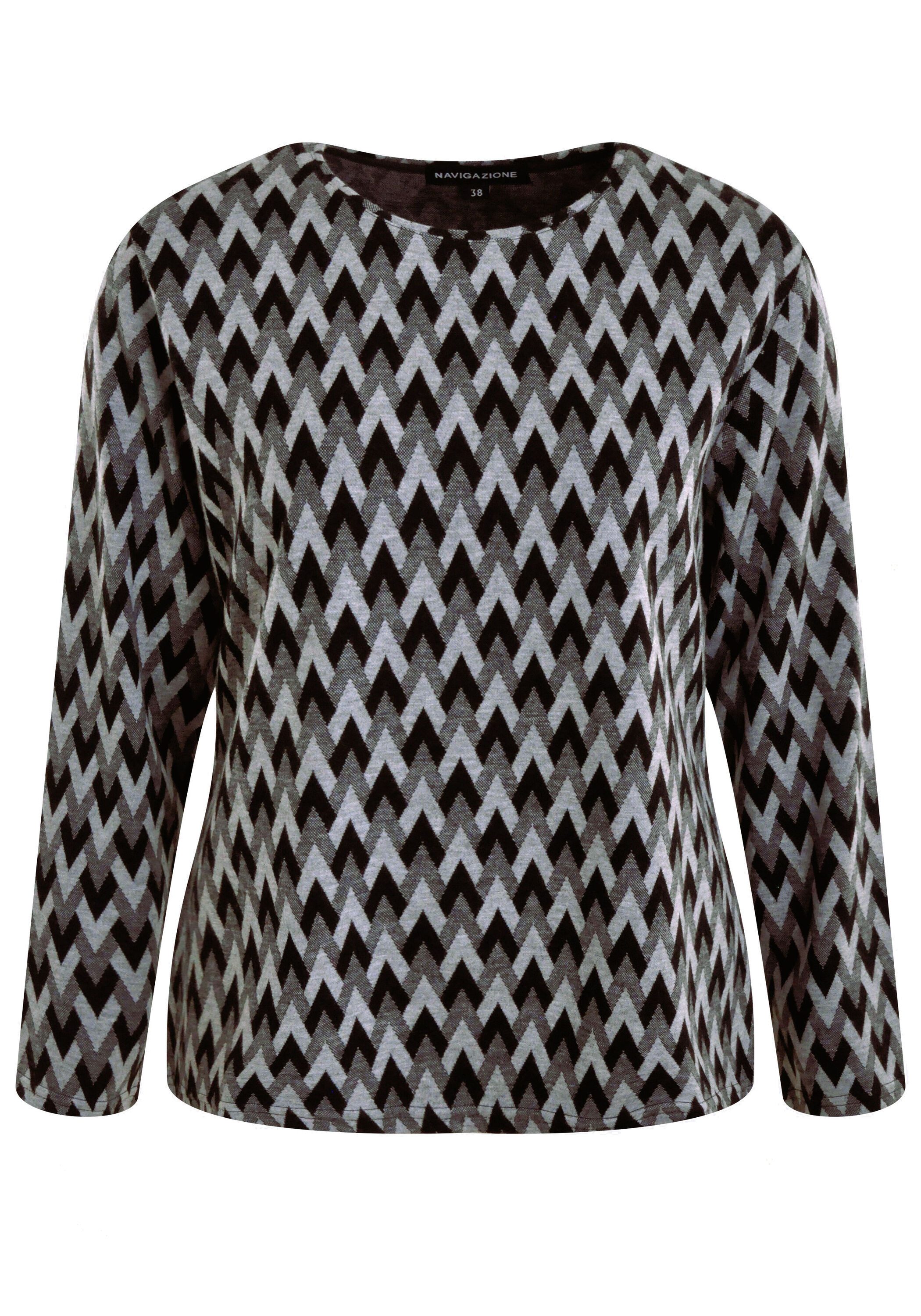 NAVIGAZIONE Sweatshirt (1-tlg) Muster günstig online kaufen