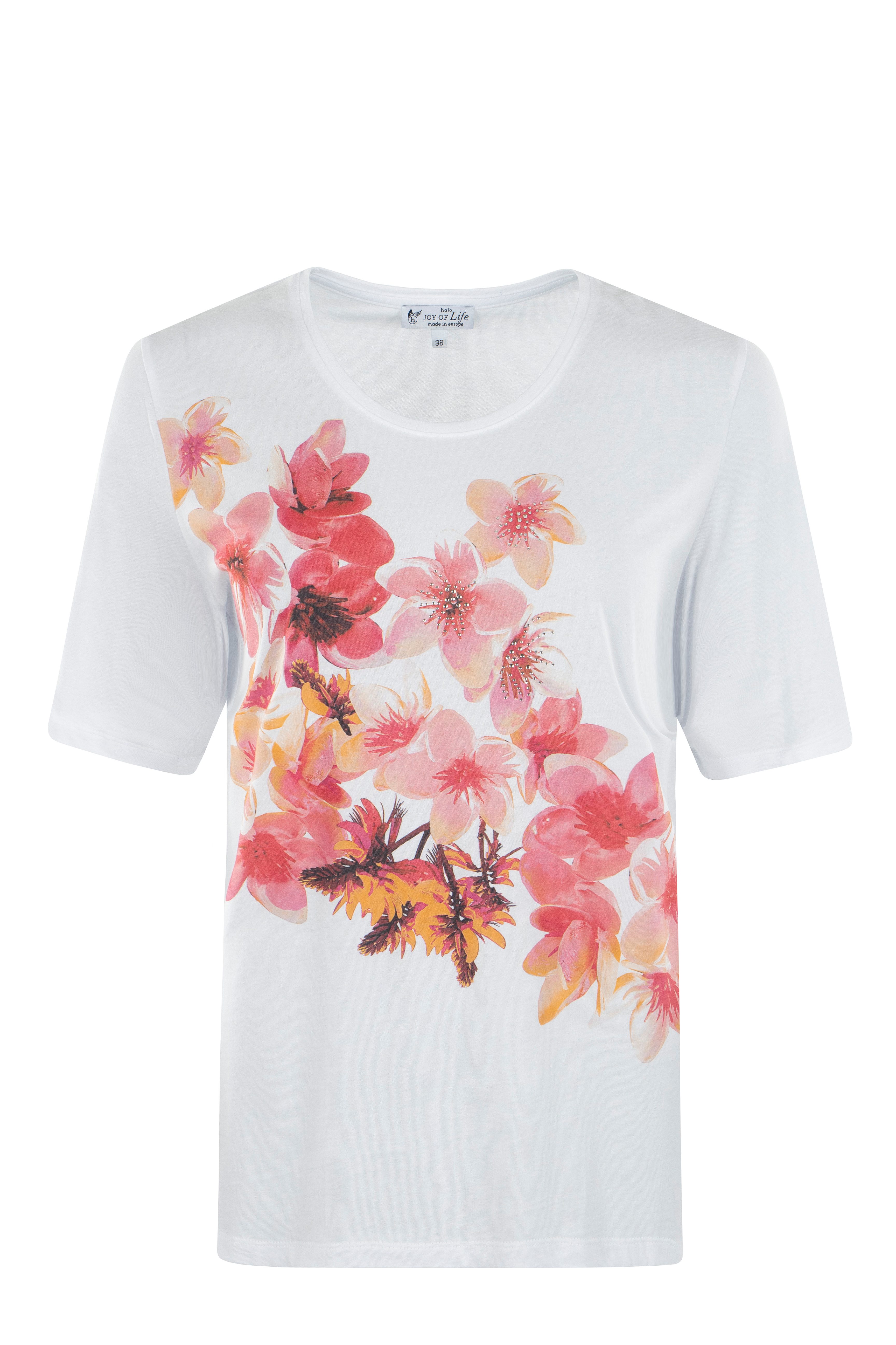 Hajo Blusenshirt Damen Shirt Motivblüten-Druck mit günstig online kaufen