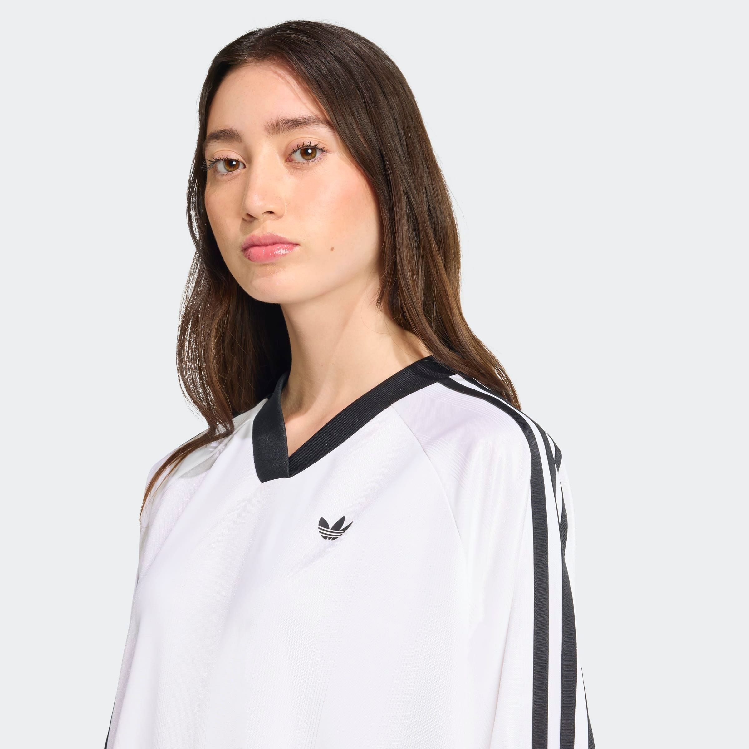adidas Originals Shirtkleid ADICOLOR JACQUARD OVERSIZE sportlicher Stil, moderner 2000er-Vibe, aus Satin