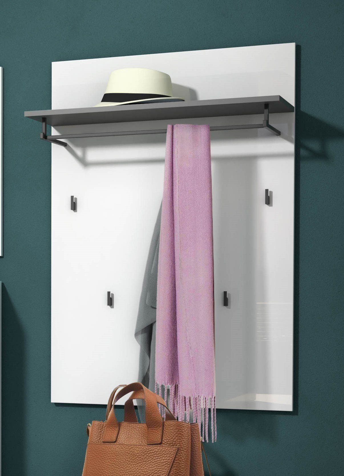 KITALY Шкафыpaneel in wei, Holzwerkstoff - 80x115x28cm (BxHxT)