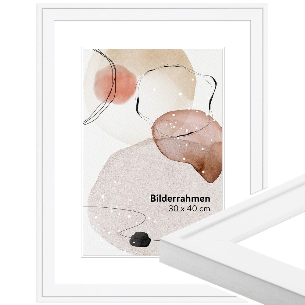 WANDStyle Bilderrahmen H120, Weiß, aus Massivholz günstig online kaufen