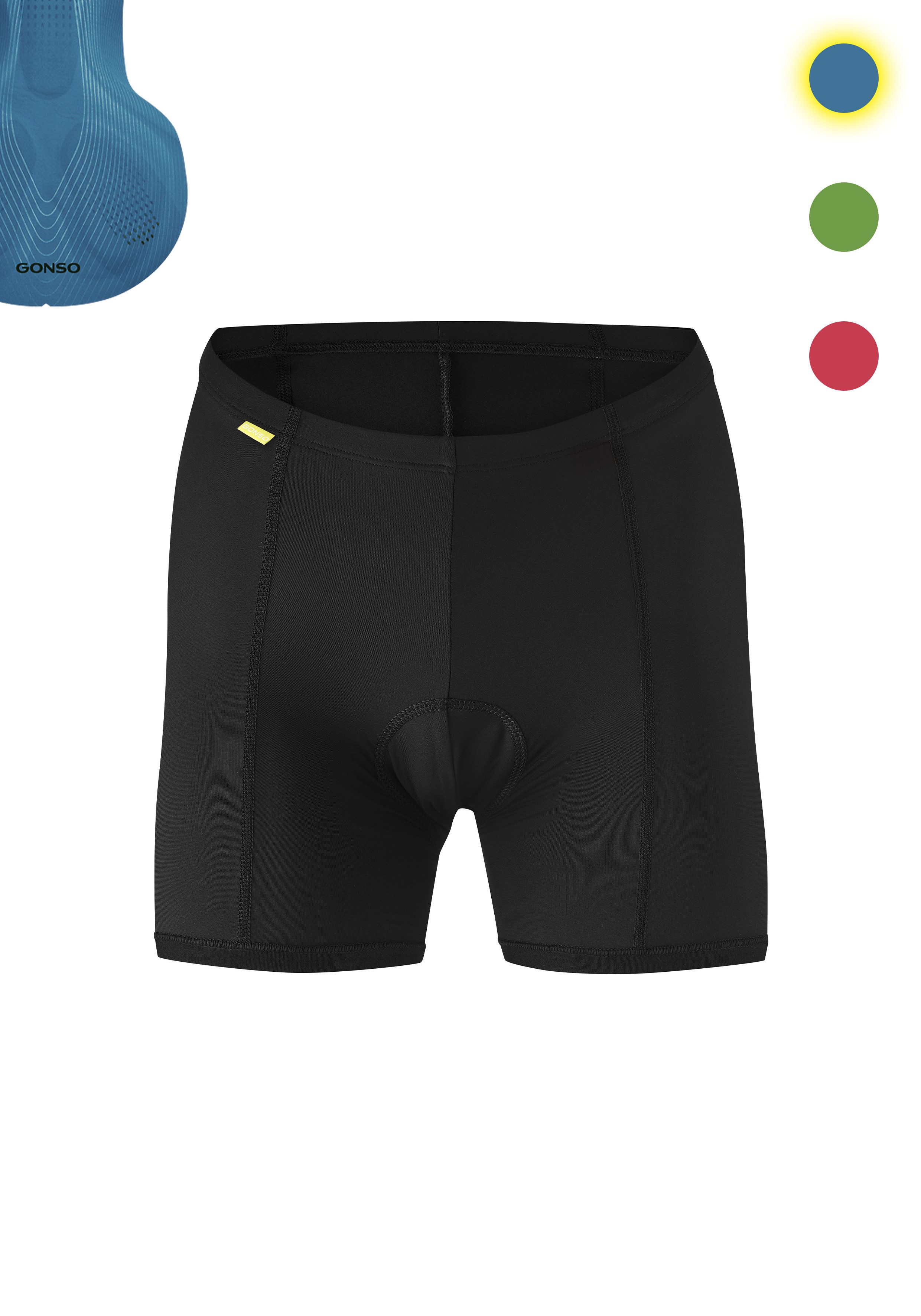 Gonso Fahrradhose Sitivo U W Damen Fahrradunterhose, Radhose mit speziellem Sitzpolster, Tight Fit