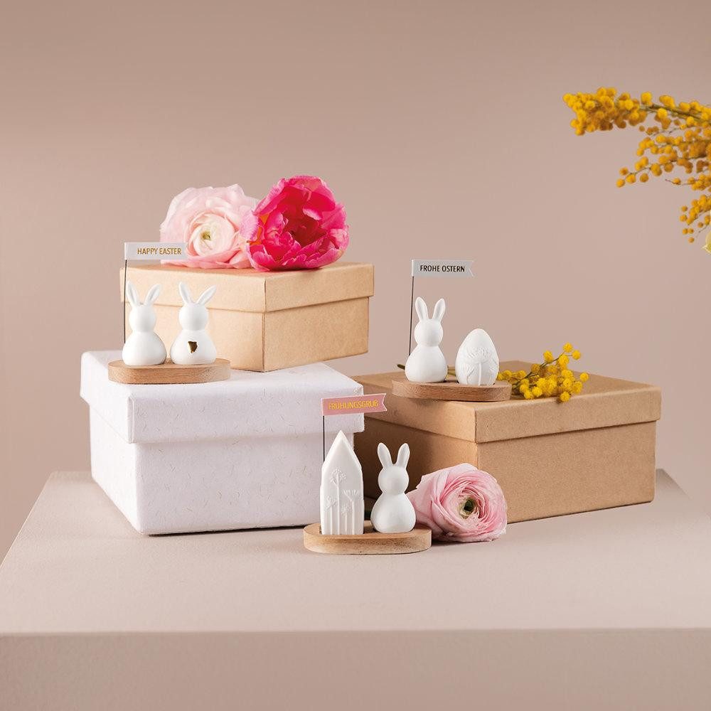 Räder Osterhase Design Mini-Dekofigur Hasengruß Frühlingsgruß günstig online kaufen