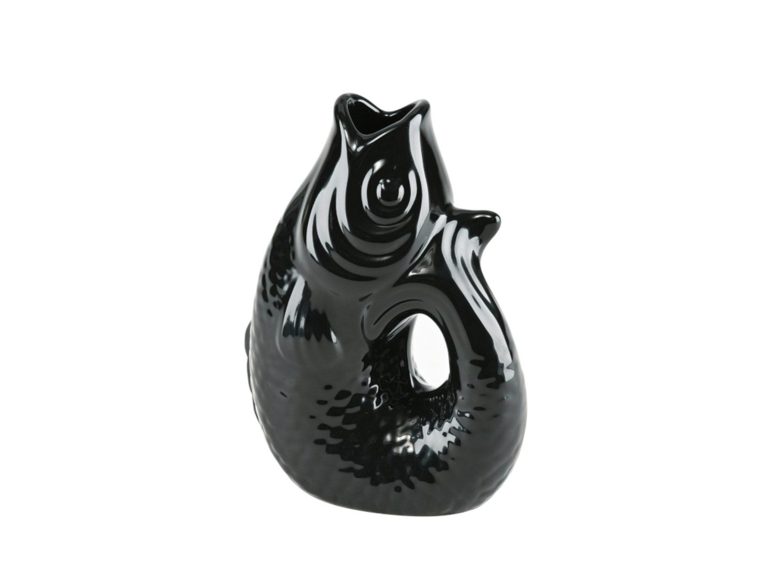 Giftcompany Dekovase Monsieur Carafon Vase / Karaffe Fisch XS schwarz 0,2l günstig online kaufen