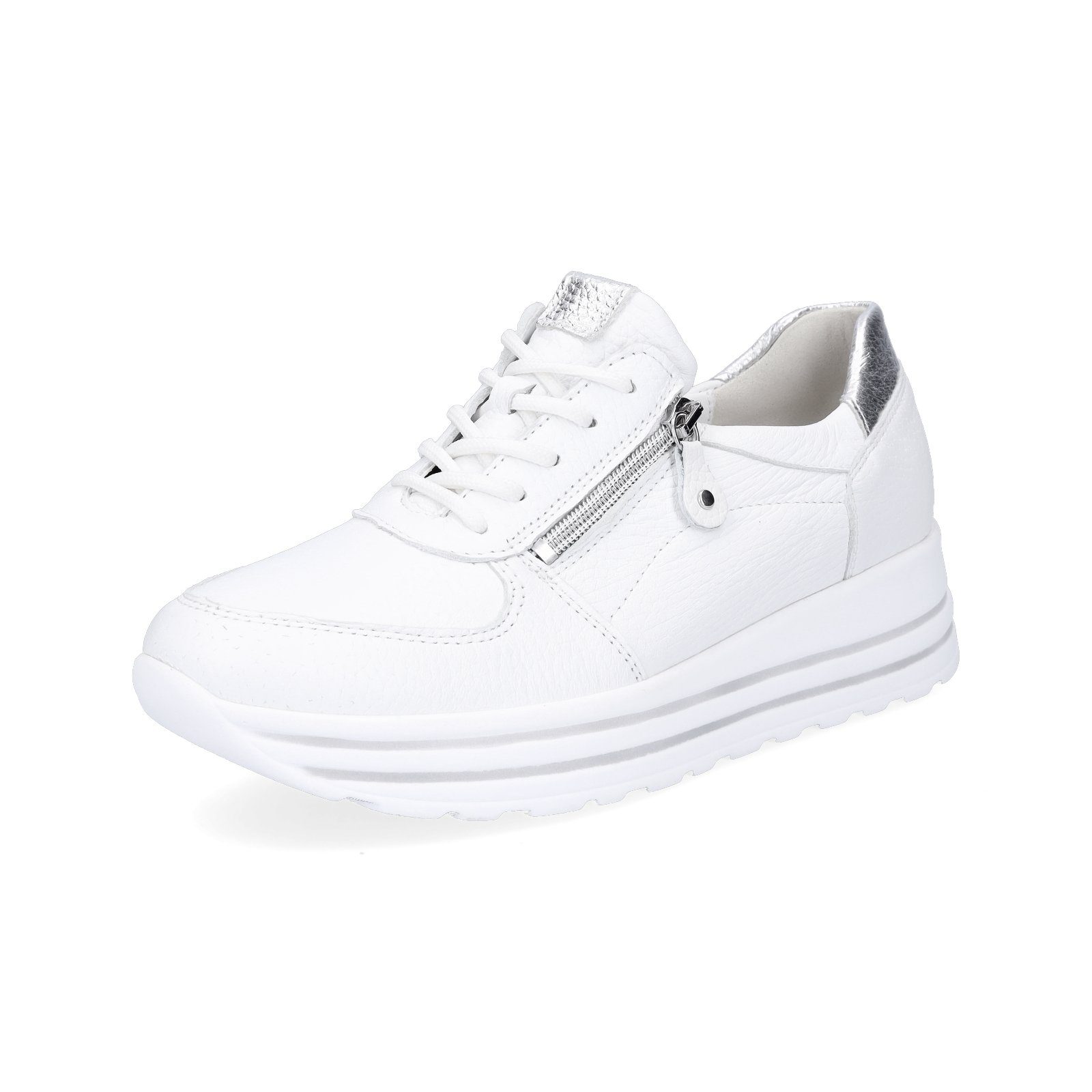 Waldläufer Damen Leder Sneaker weiß Sneaker