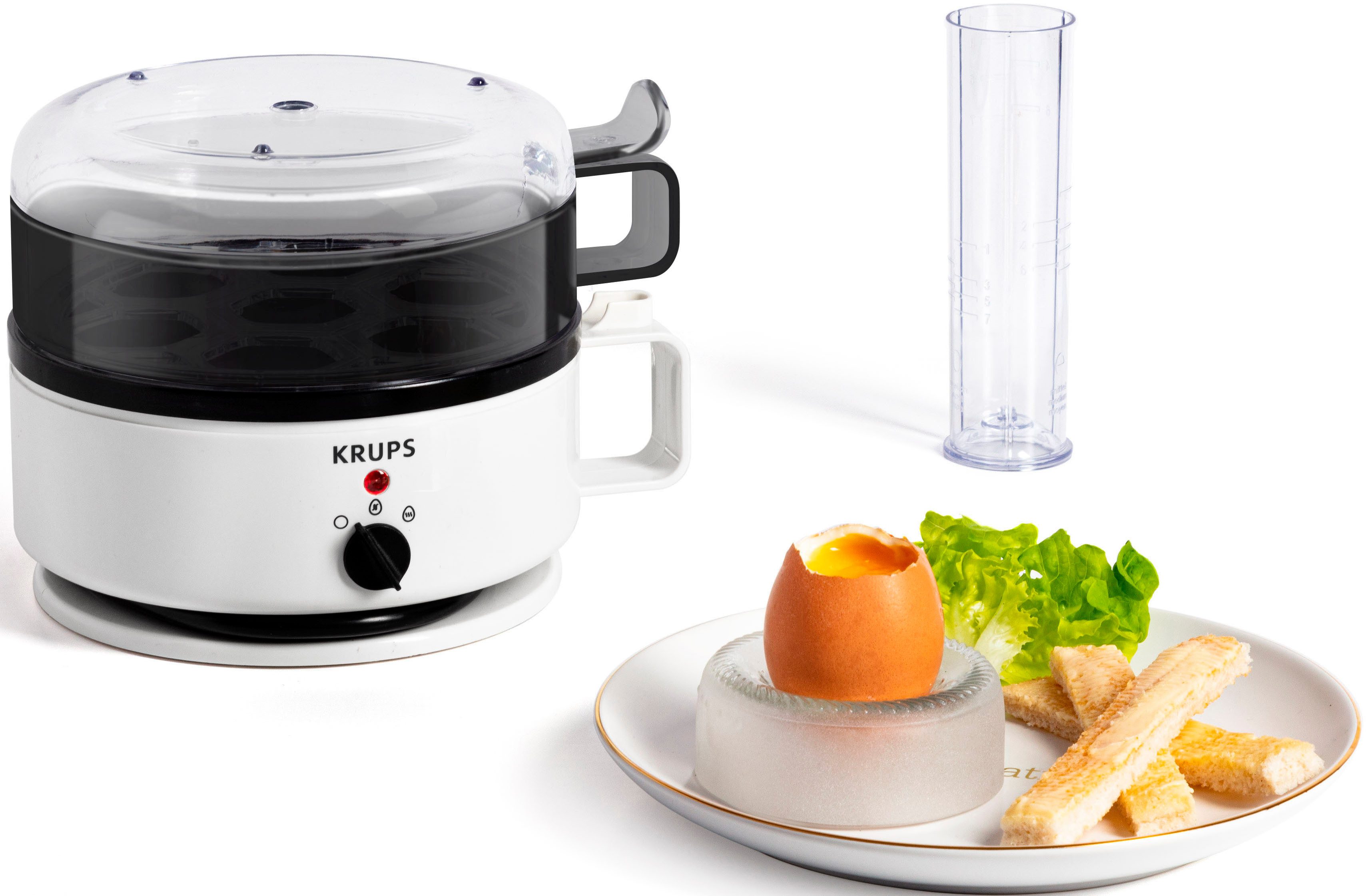 Krups Яйцеварки EG2301 Ovomat Super, Anzahl Eier: 7 St., 400 W, für bis zu 7 Eier, inkl. Koch- und Warmhaltefunktion