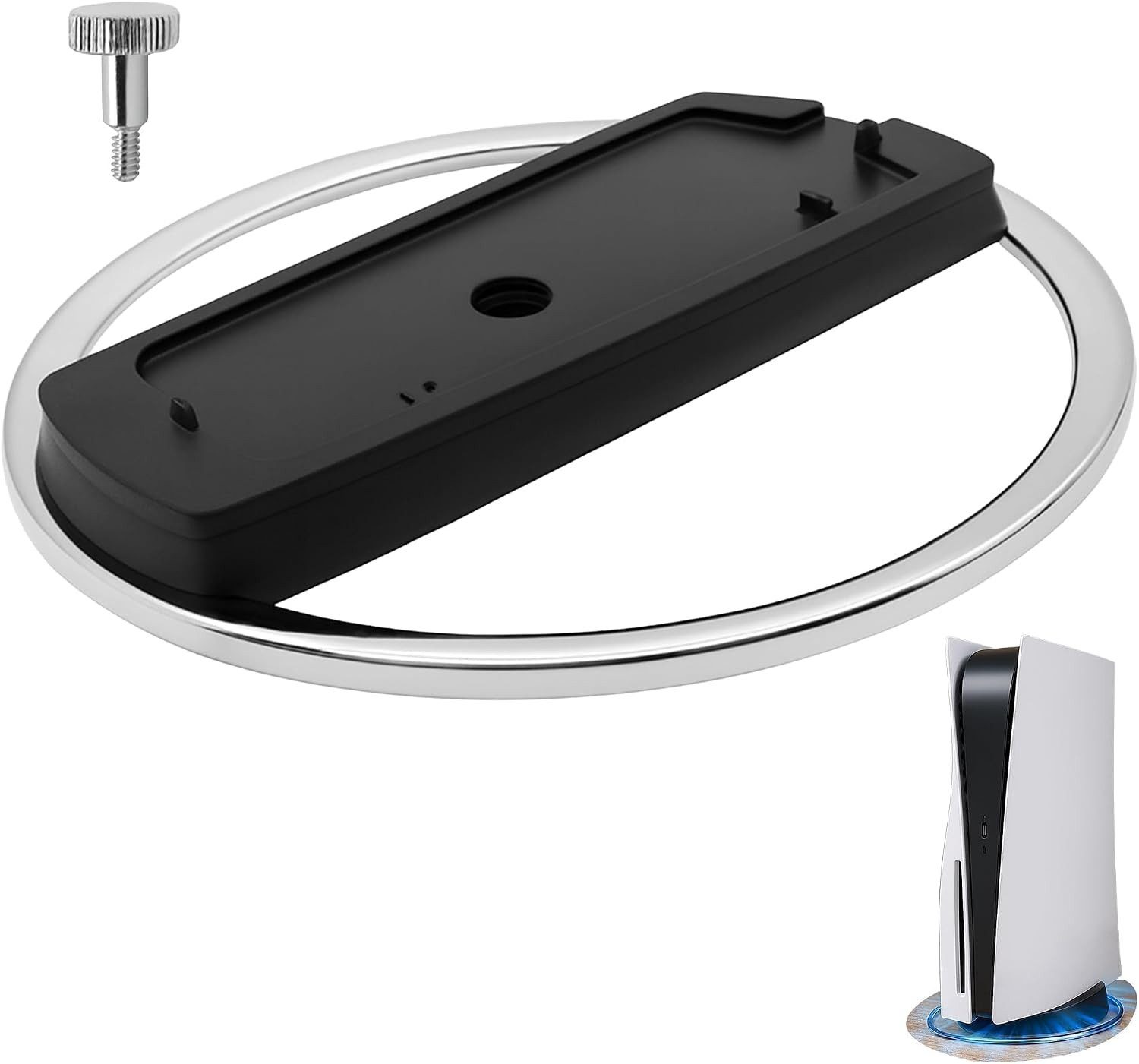 FELIXLEO Halterung PS5 Slim Standfuß PS5 Pro Ständer Vertikal Stabil Schwarz, (1-tlg)
