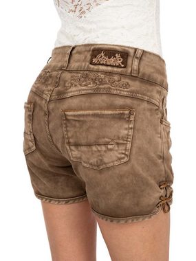 Hangowear Trachtenhose Jeans Short OVIDA schlamm