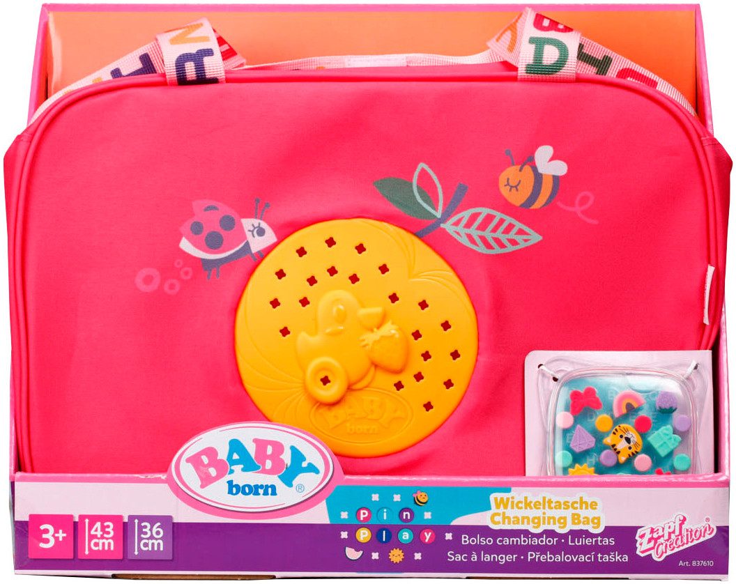Baby Born Puppen Wickeltasche Pinplay Wickeltasche