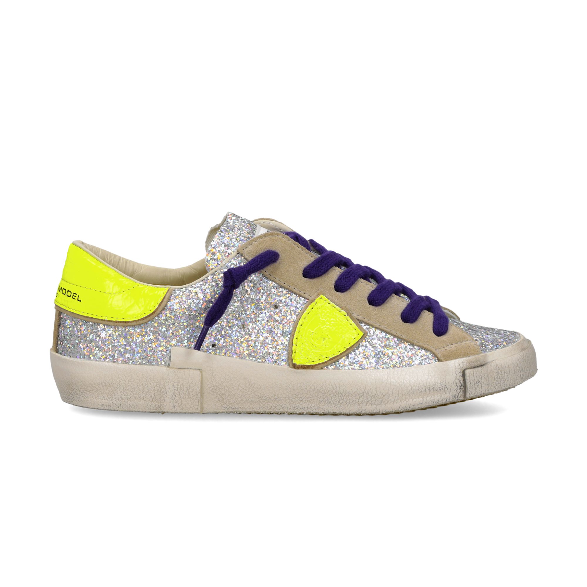 PHILIPPE MODEL Philippe Model PRSX LOW, Sneaker, Silber, Damen Sneaker