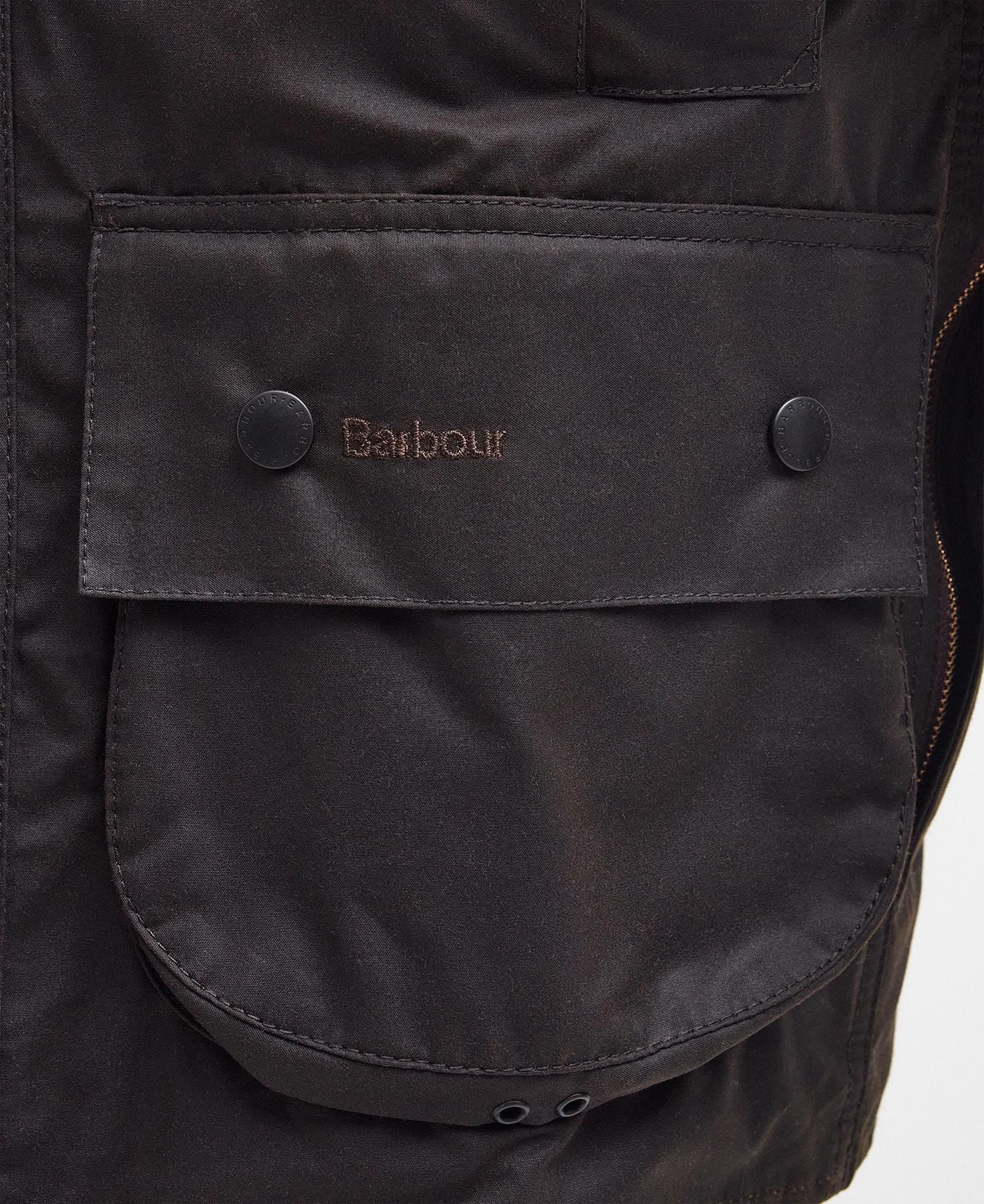 Barbour Outdoorjacke BARBOUR Classic Beaufort Wachsjacke Olive (1-St) – Bild 5 von 5