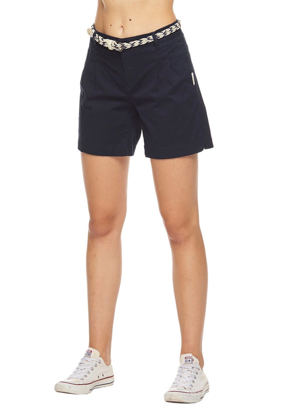 Damen Hosen Ragwear Shorts TETTO ORGANIC (2-tlg., mit abnehmbarem Gürtel)