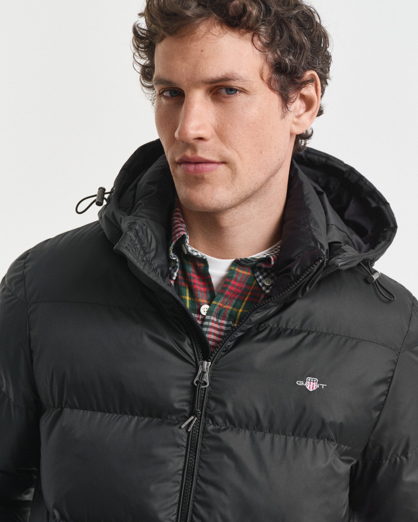 Gant Steppjacke ACTIVE CLOUD JACKET regular fit, abnehmbare Kapuze, 2-Wege-Reißverschluss