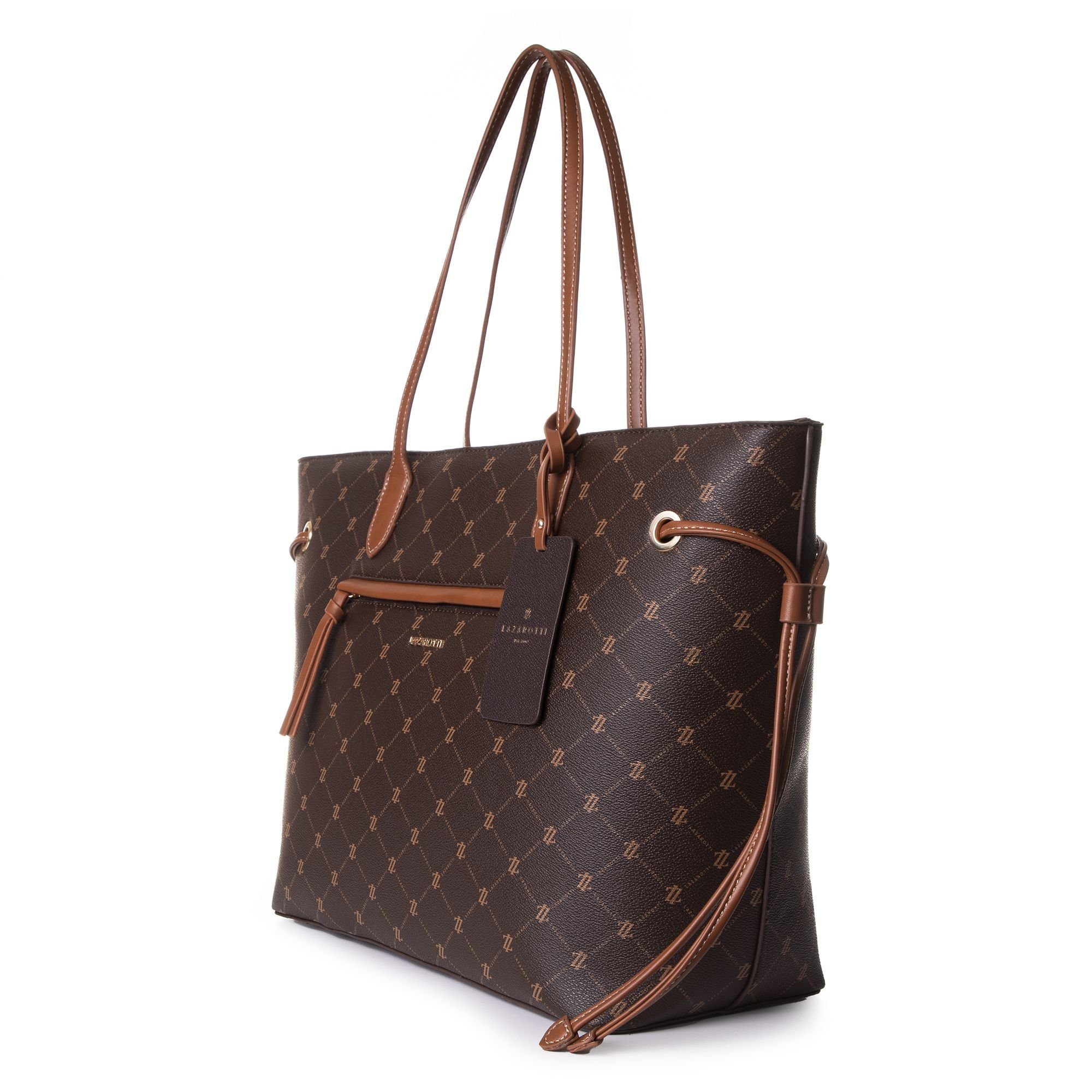 Lazarotti Shopper Palermo, Kunstleder brown