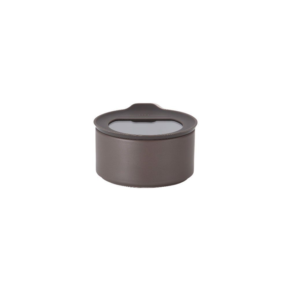 NEOFLAM® Vorratsdose FIKA One Keramik Vorratsdose 200ml - Forest Grey, Keramik, Silikon, (1-tlg)