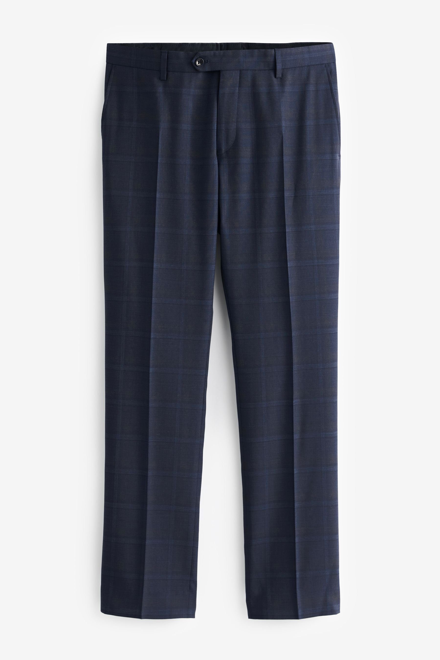Next Anzughose Slim-Fit-Anzughose aus Wolle (1-tlg) Navy Blue