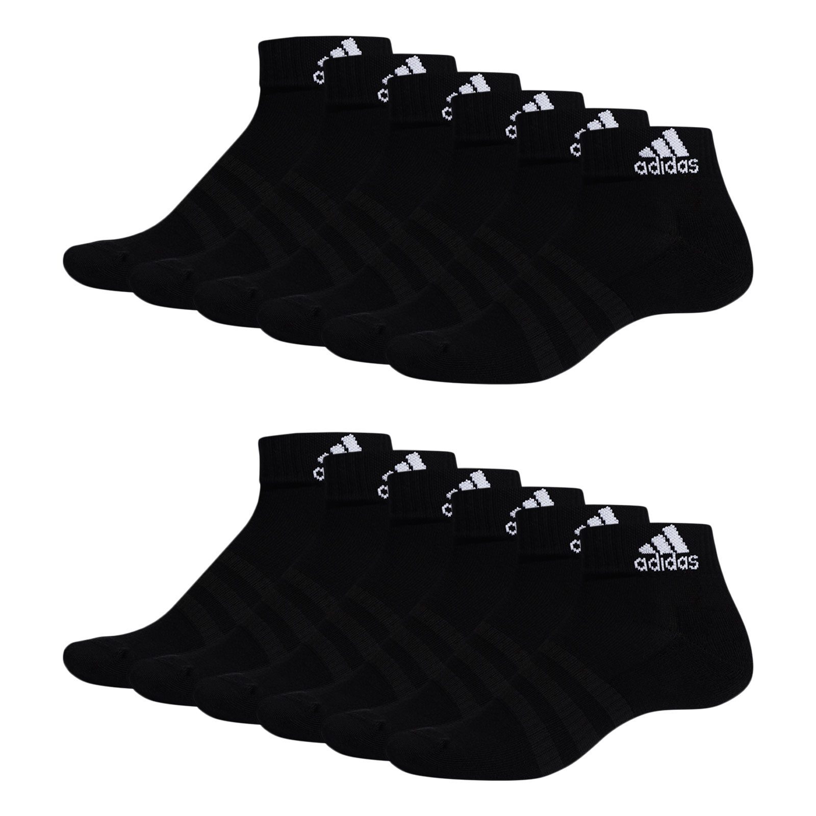 adidas Sportswear Socken Cushioned Quartersocken (6-Paar) mit Logo im Bund günstig online kaufen