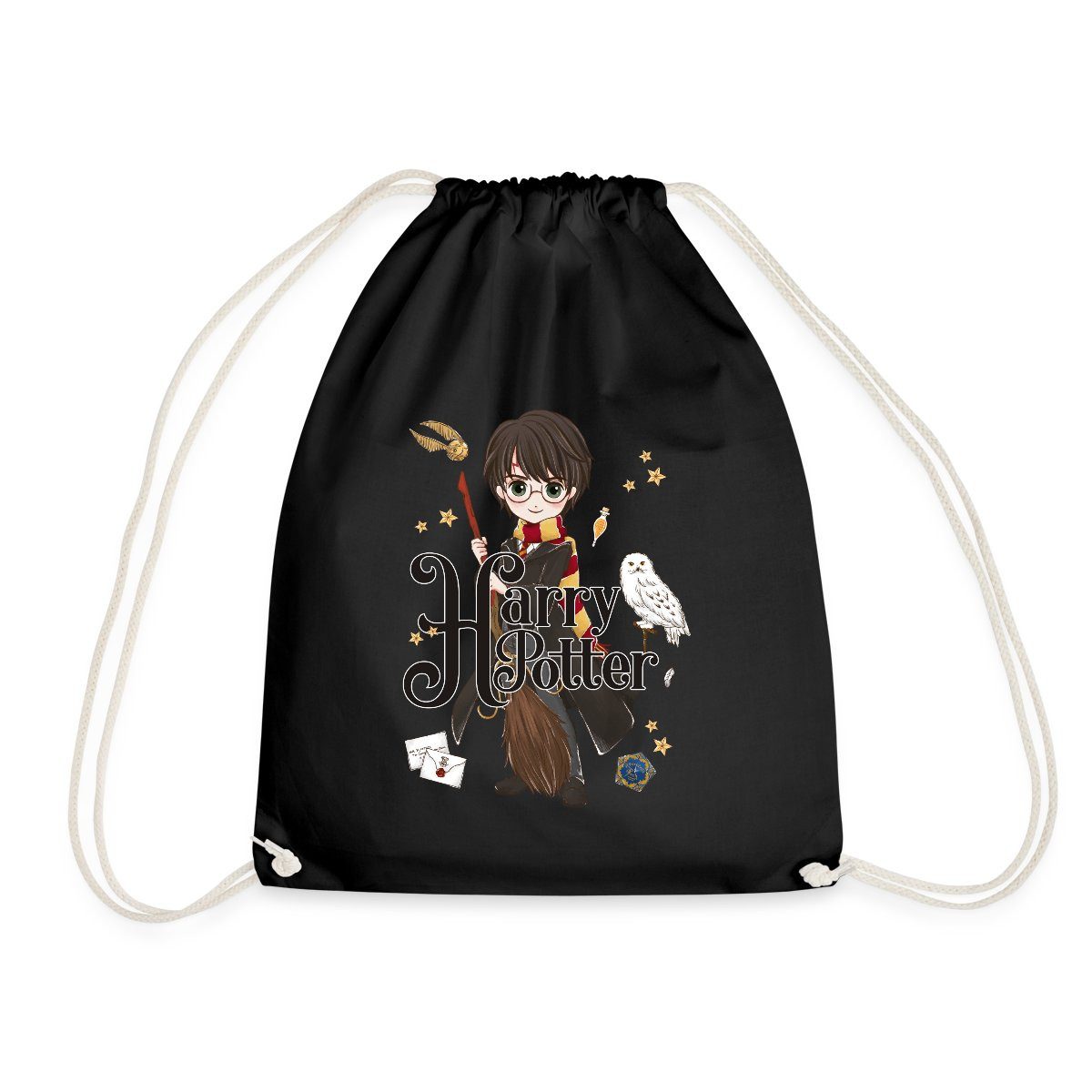 Spreadshirt Turnbeutel Harry Potter Elemente Turnbeutel (1-tlg)