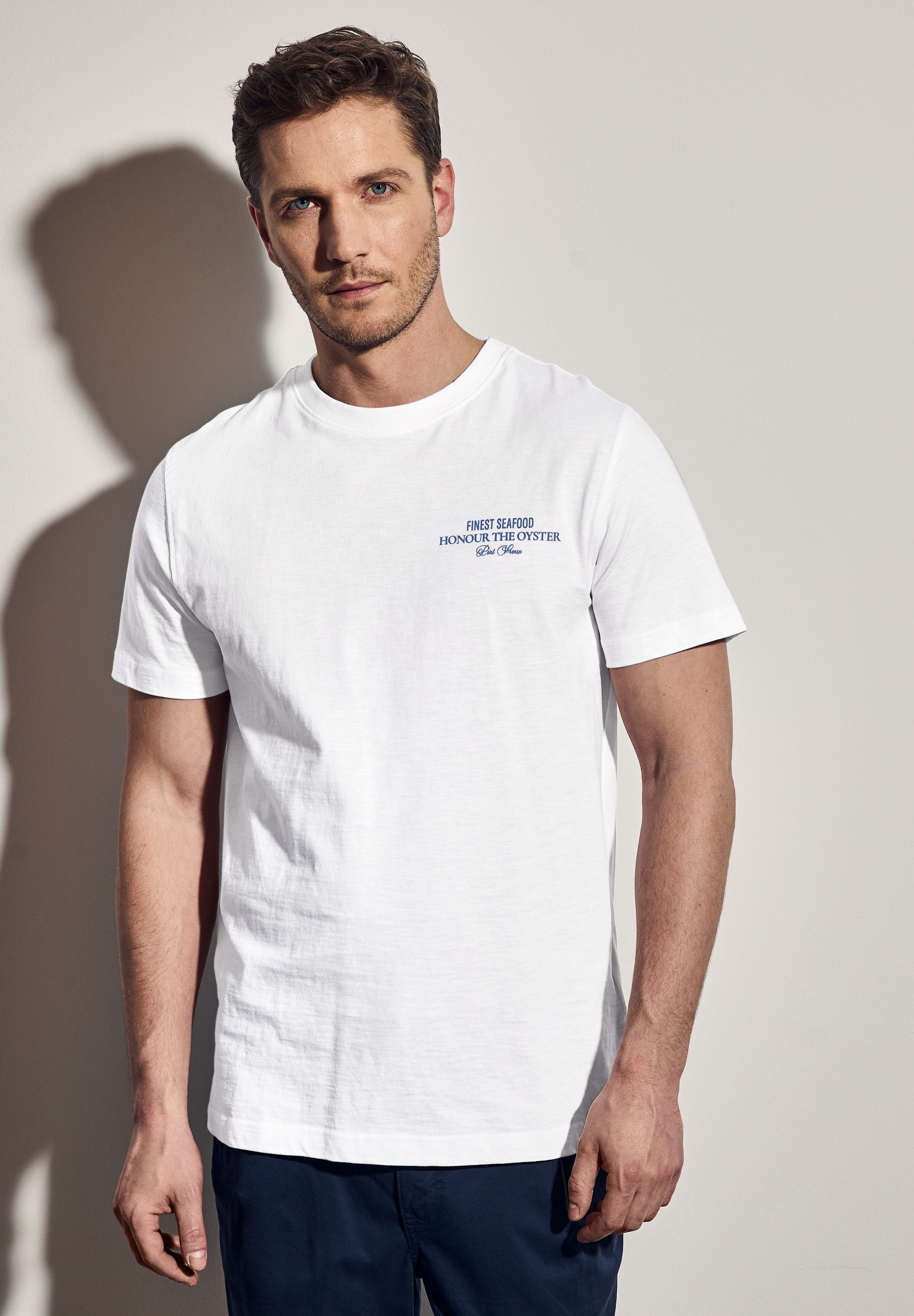 STREET ONE MEN T-Shirt, aus reiner Baumwolle günstig online kaufen