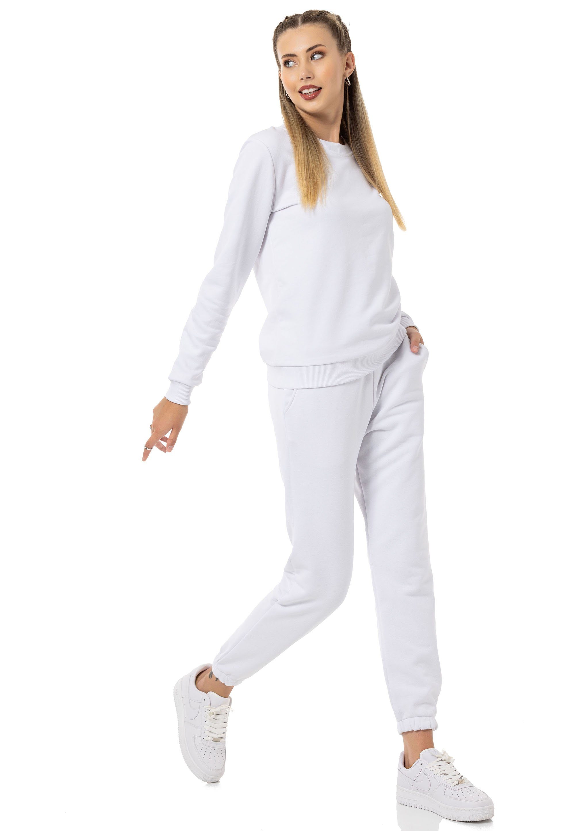 RedBridge Jogginganzug Sweatshirt mit Sweatpant Premium Basic (Set, 2-tlg)