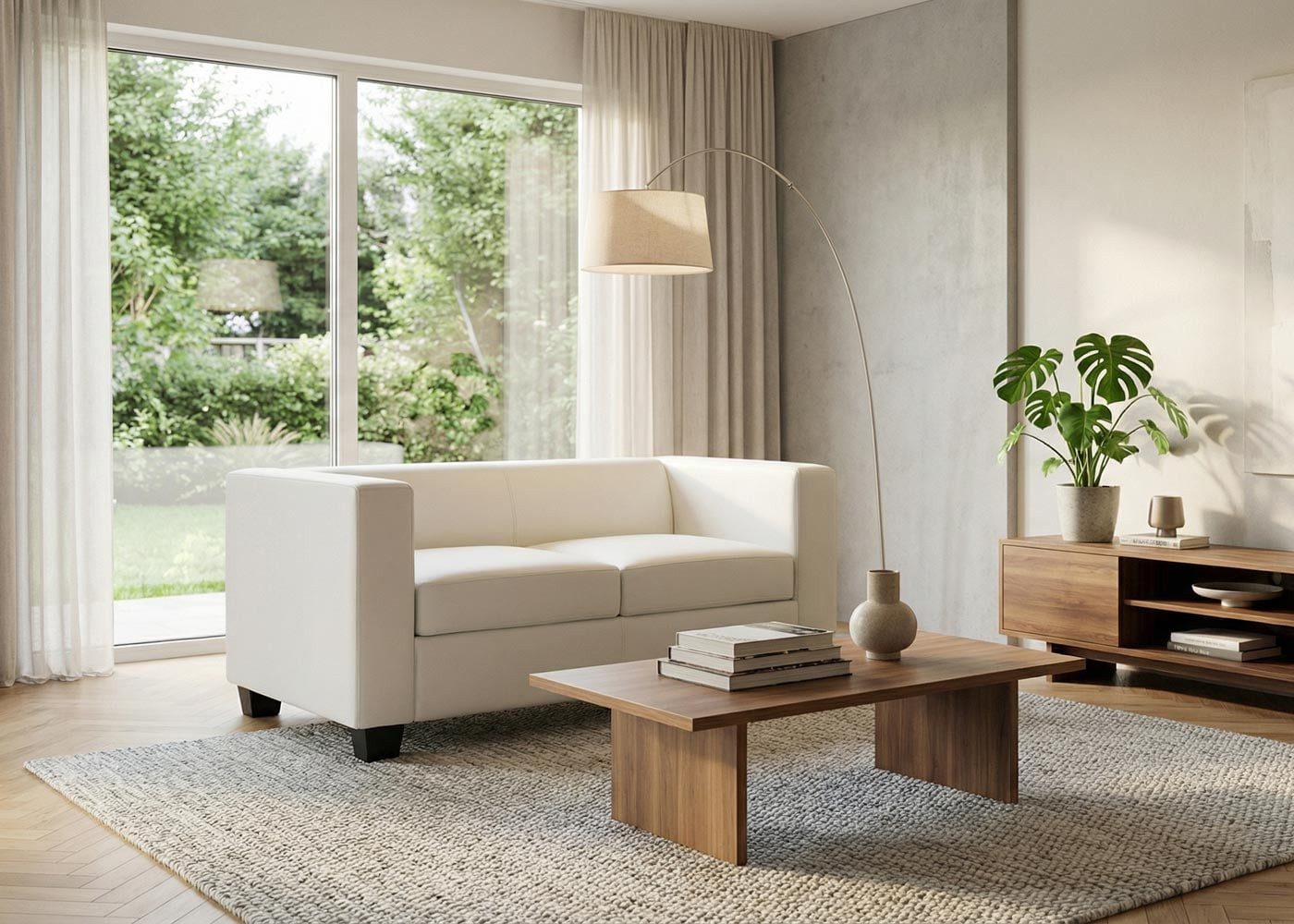 MCW 2-Sitzer Lille-S-K-2, moderner Lounge-Stil, Vielseitig einsetzbar, 2-Sitzer