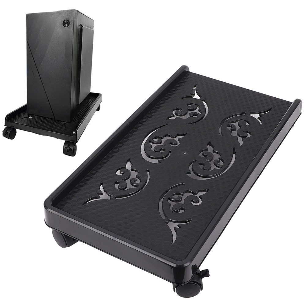 SURFOU Halterung PC Ständer, Computer Tower Ständer mit 4 Rollen & Feststellern