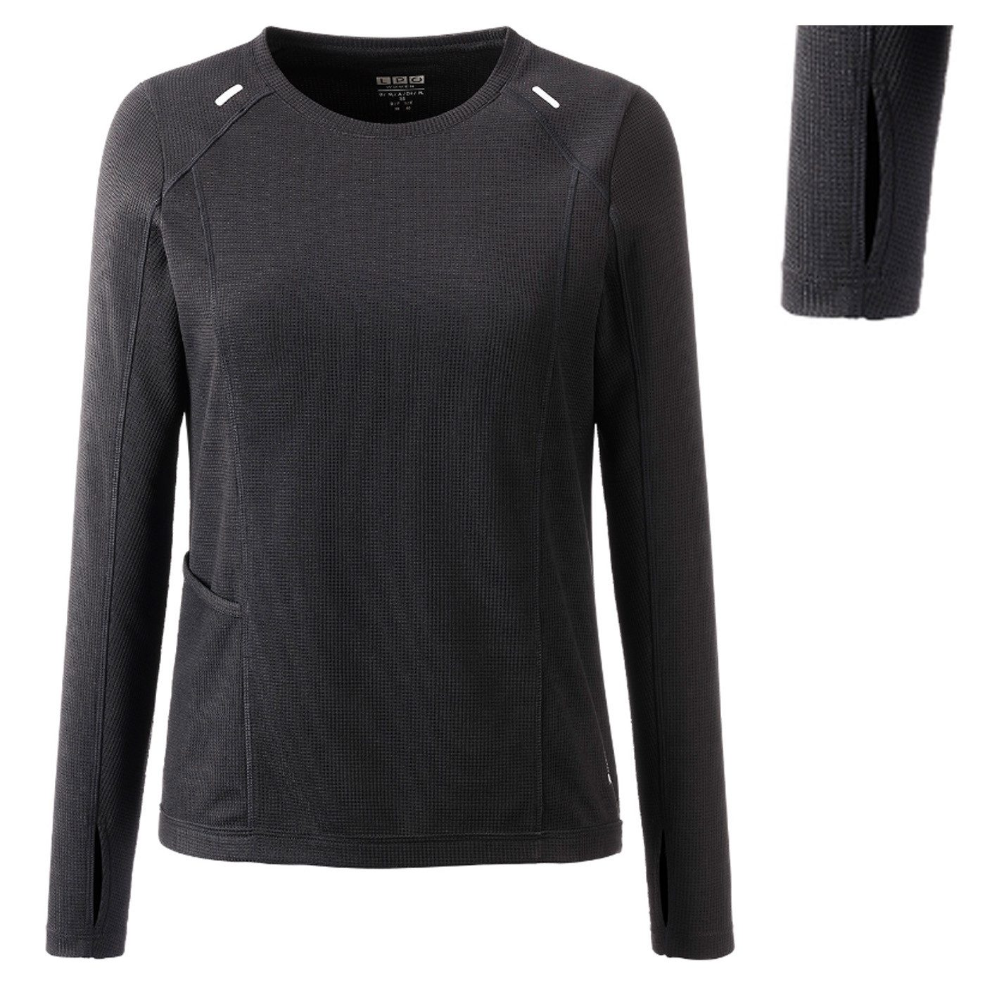 Langarmshirt LPO - funktionelles langarm Stretch Funktions Longshirt Violetta, blk