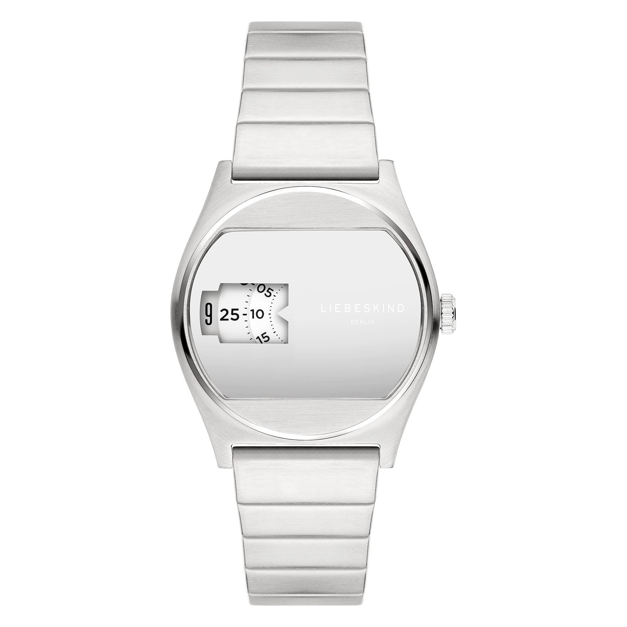 Liebeskind Berlin Quarzuhr Vinyl Vision LT-0394-MQ, Armbanduhr, Damenuhr, Edelstahlarmband, analog