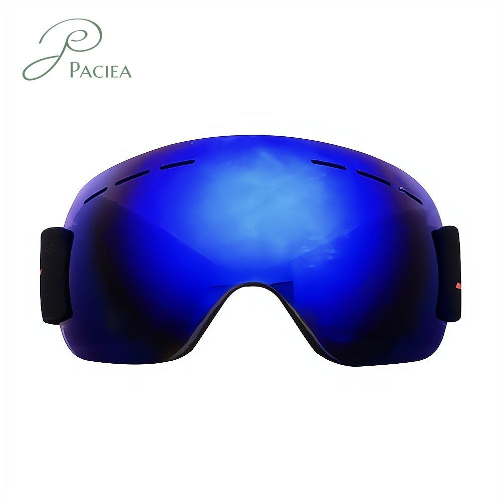 PACIEA Skibrille Windschutzsand ultraleichte große kugelförmige Oberfläche blau