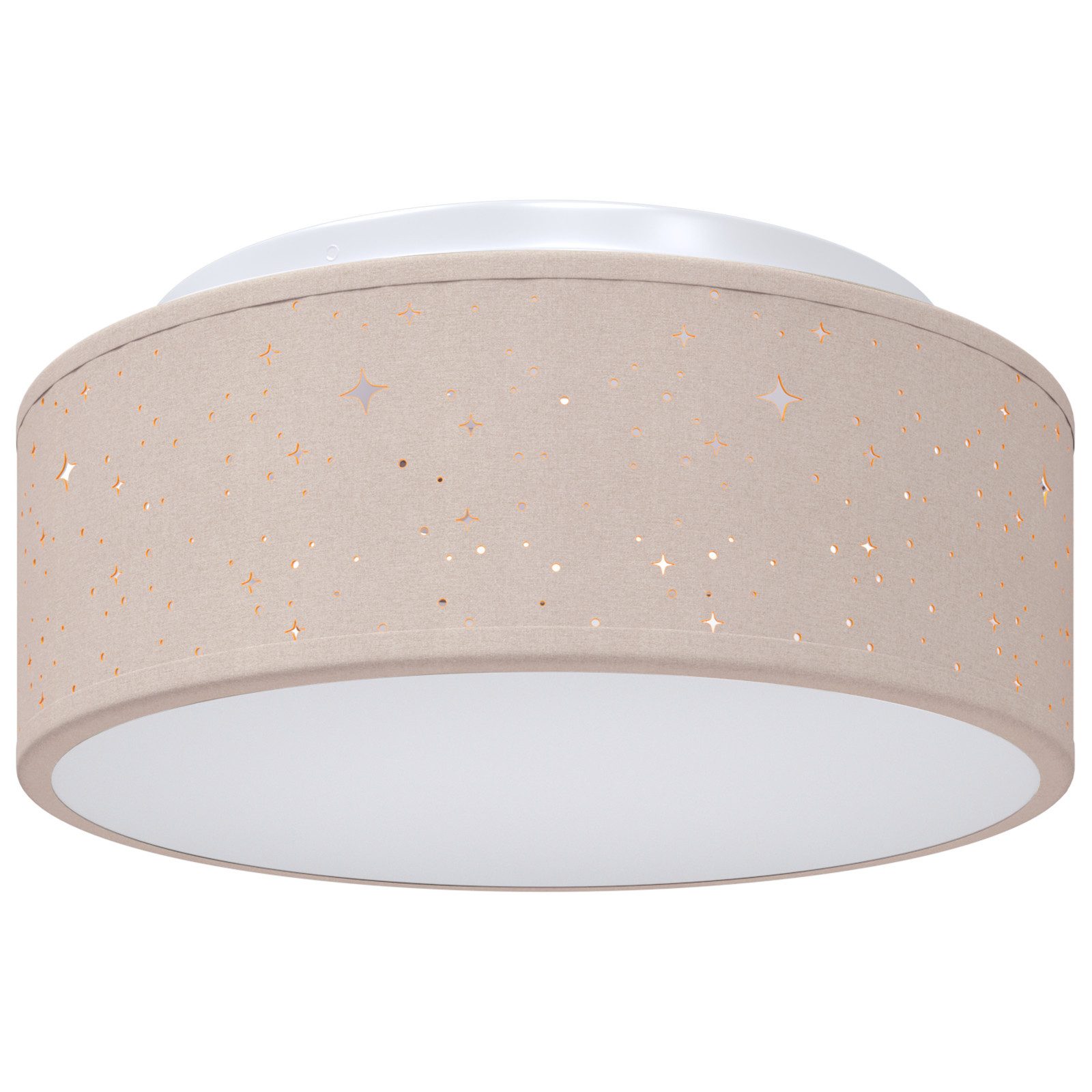 vidaXL Deckenleuchte Deckenleuchten mit Sternenhimmel Taupe günstig online kaufen