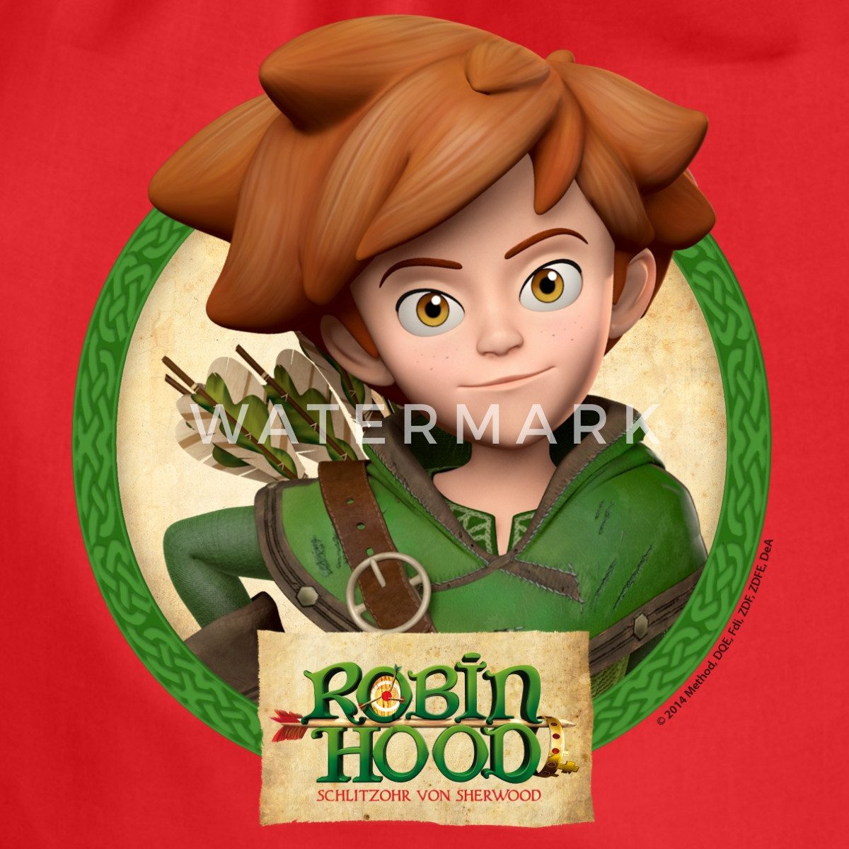Spreadshirt Turnbeutel Robin Hood Schlitzohr Von Sherwood Porträt Turnbeutel (1-tlg)