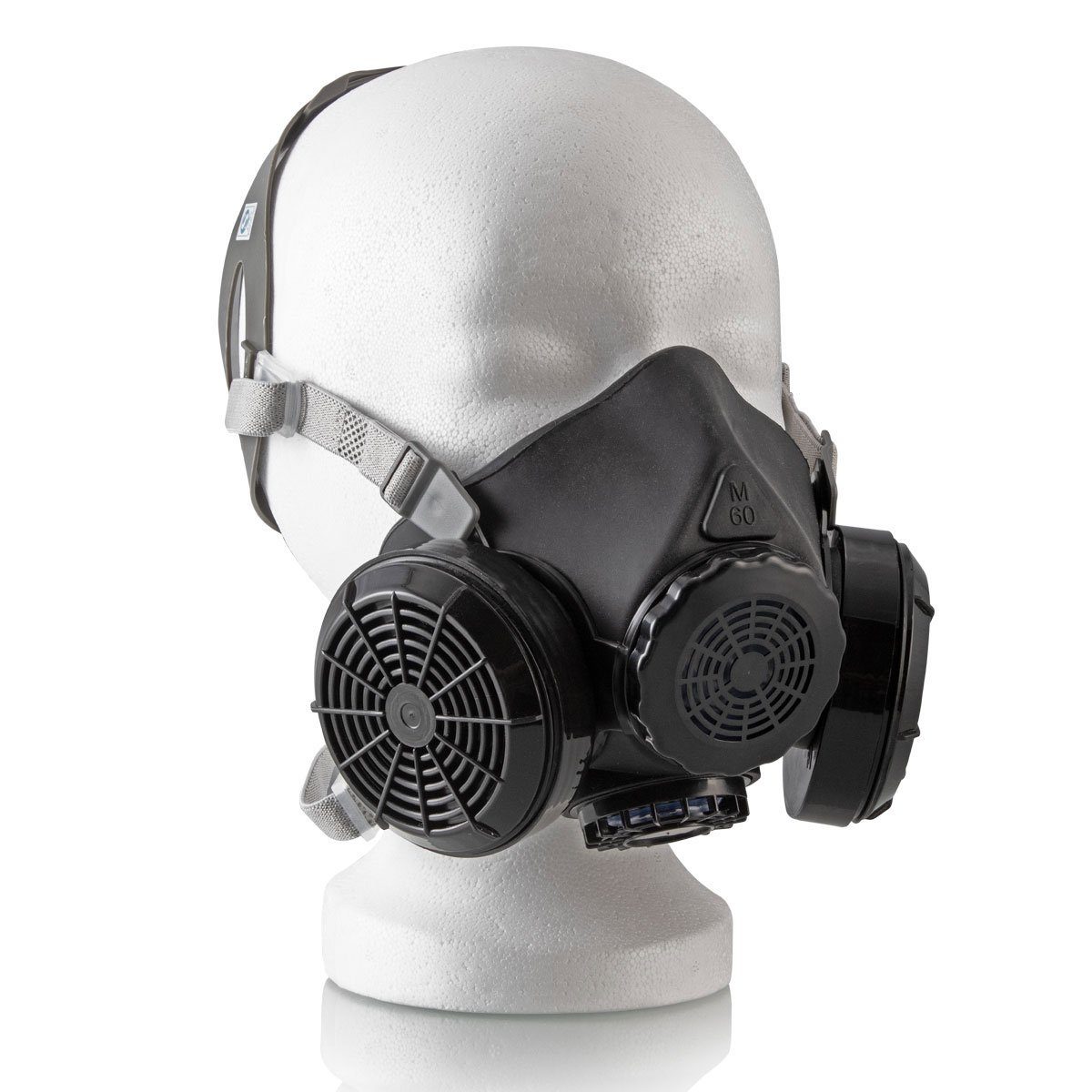 Schutz Schutzhelm Atemschutz-Halbmaske Schleifen zum Doppelfilter Schutzklasse Schneiden STAHLWERK HM-2 beim P1 ST und Staubschutzmaske,